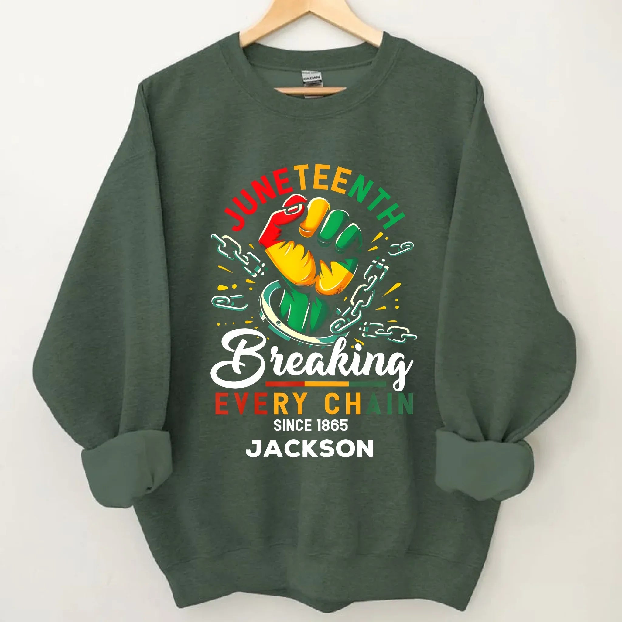 Breaking Chain - Personalized Name Freedom Theme Clothes - Joliny