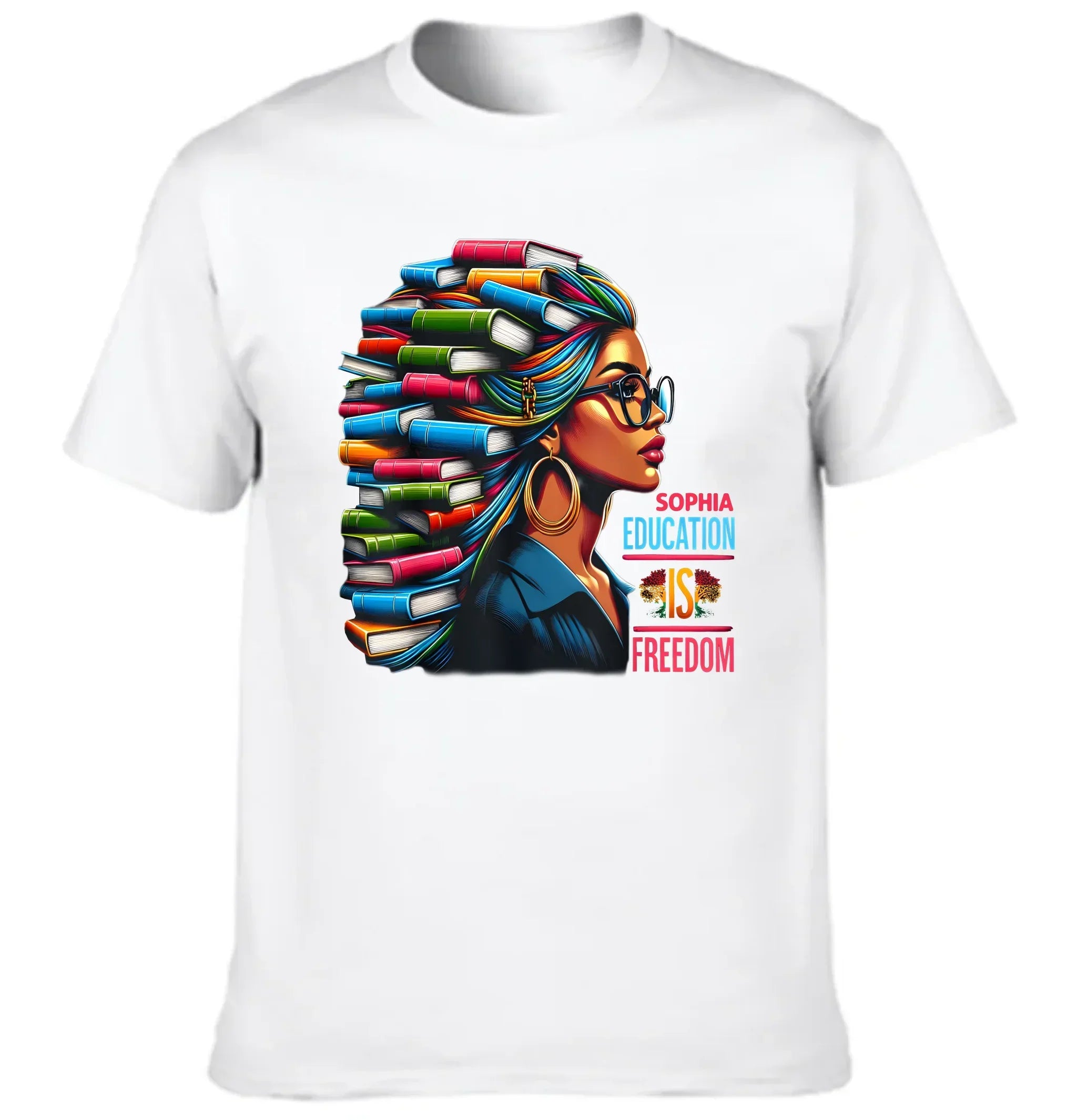 Education is Freedom - Personalized Name Teacher Theme Clothes - Joliny