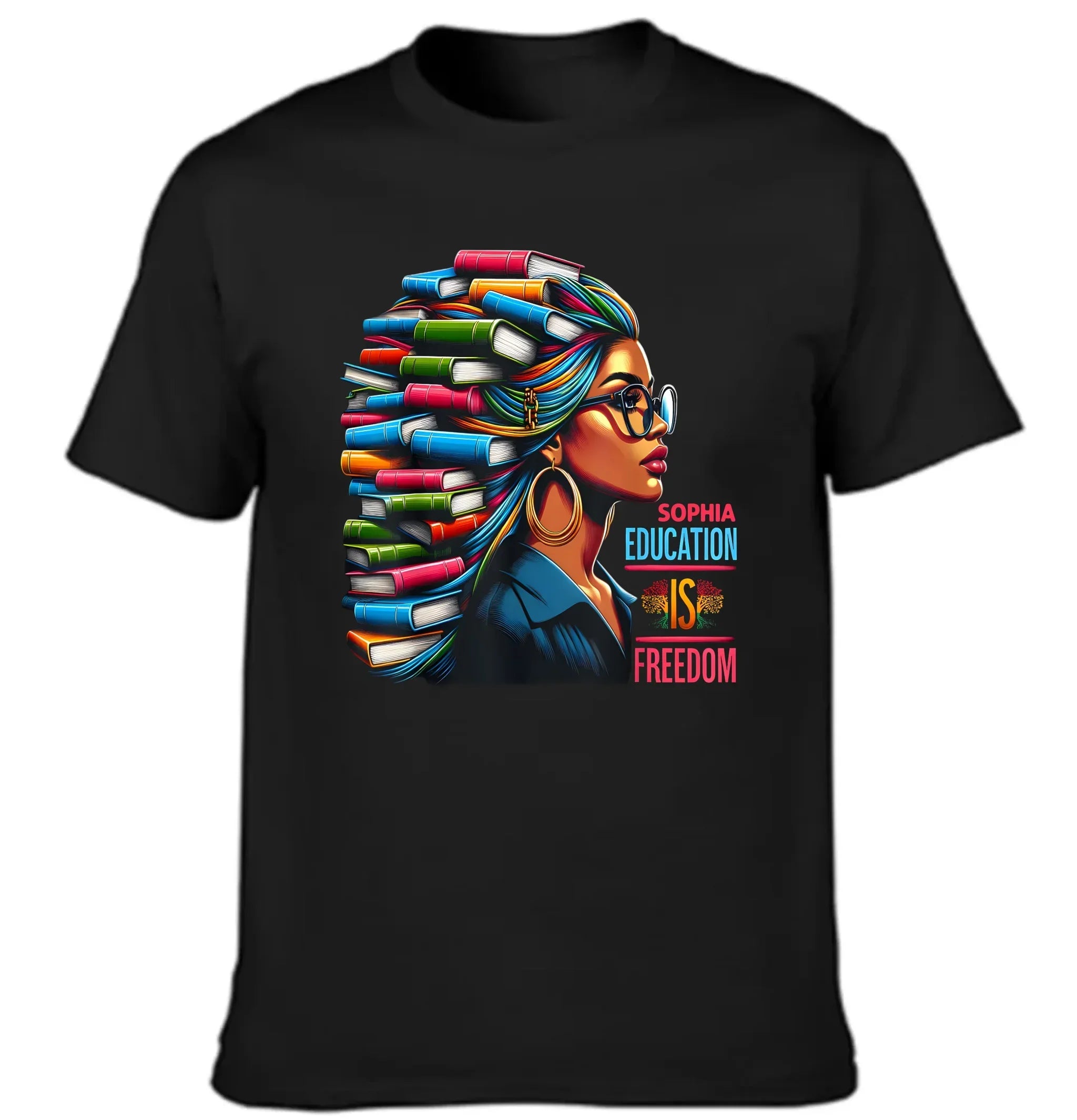 Education is Freedom - Personalized Name Teacher Theme Clothes - Joliny