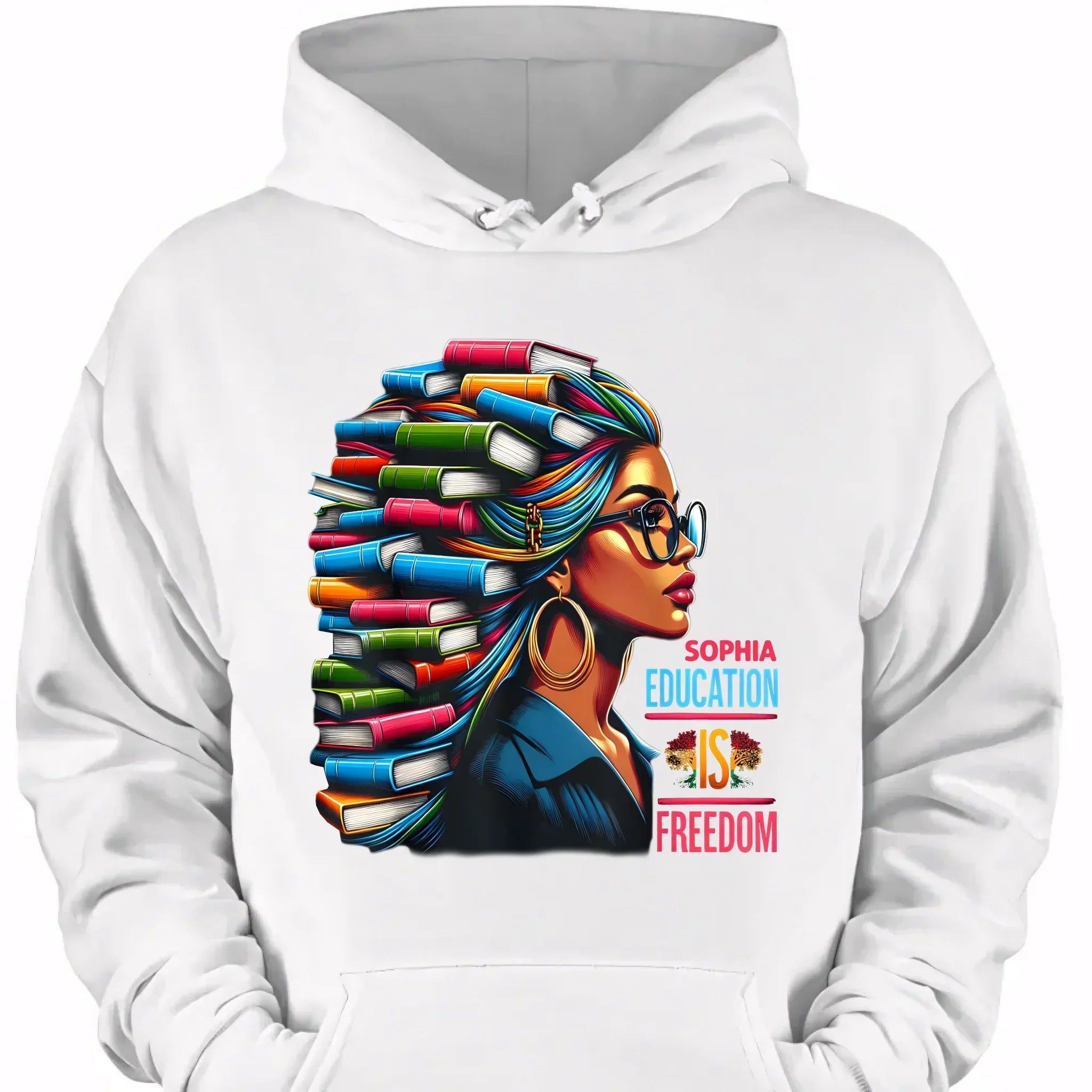 Education is Freedom - Personalized Name Teacher Theme Clothes - Joliny