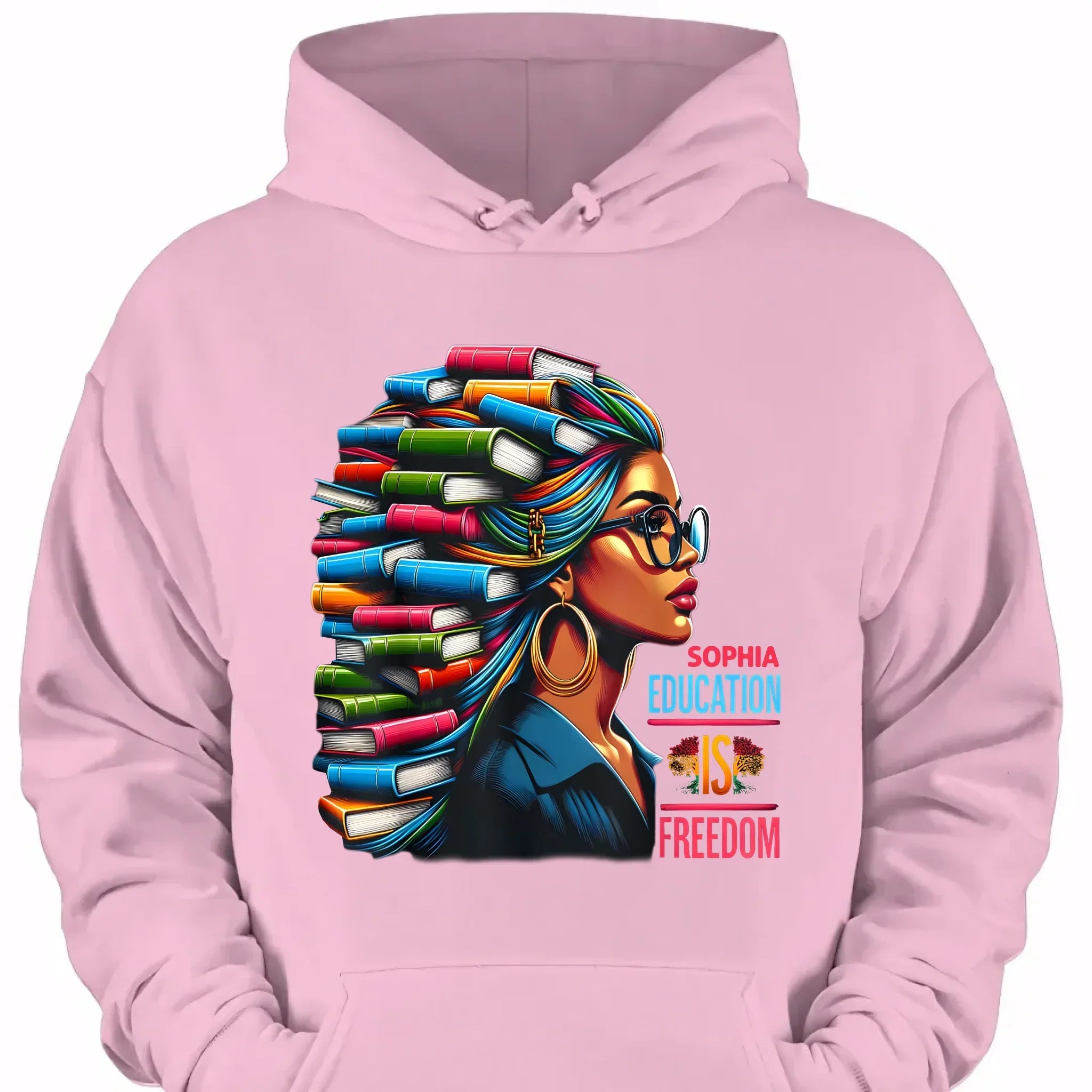 Education is Freedom - Personalized Name Teacher Theme Clothes - Joliny