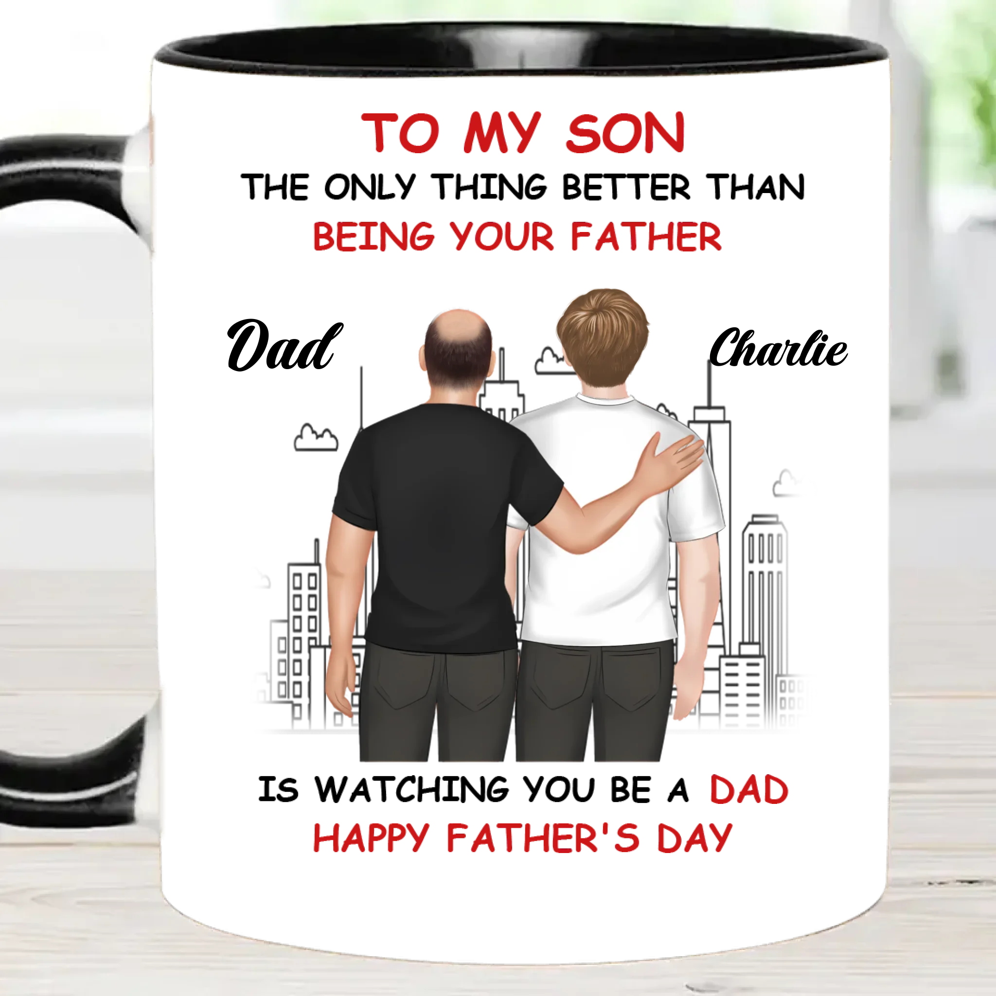To My Son Cartoonize - Personalized Mug - Joliny
