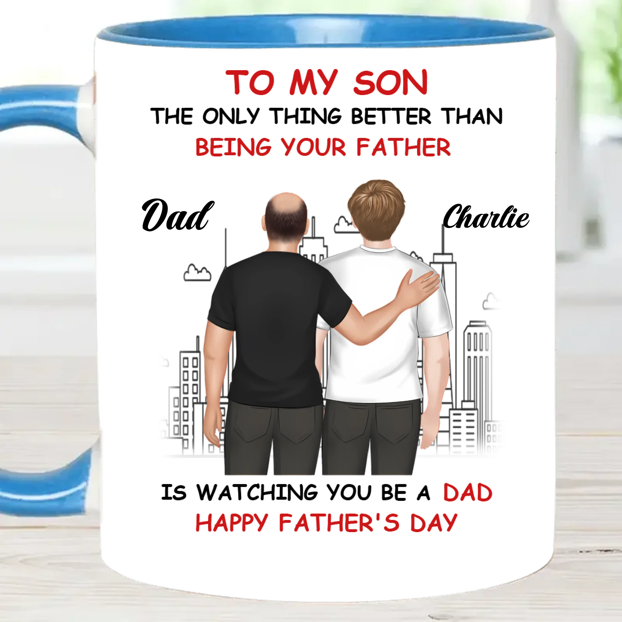 To My Son Cartoonize - Personalized Mug - Joliny