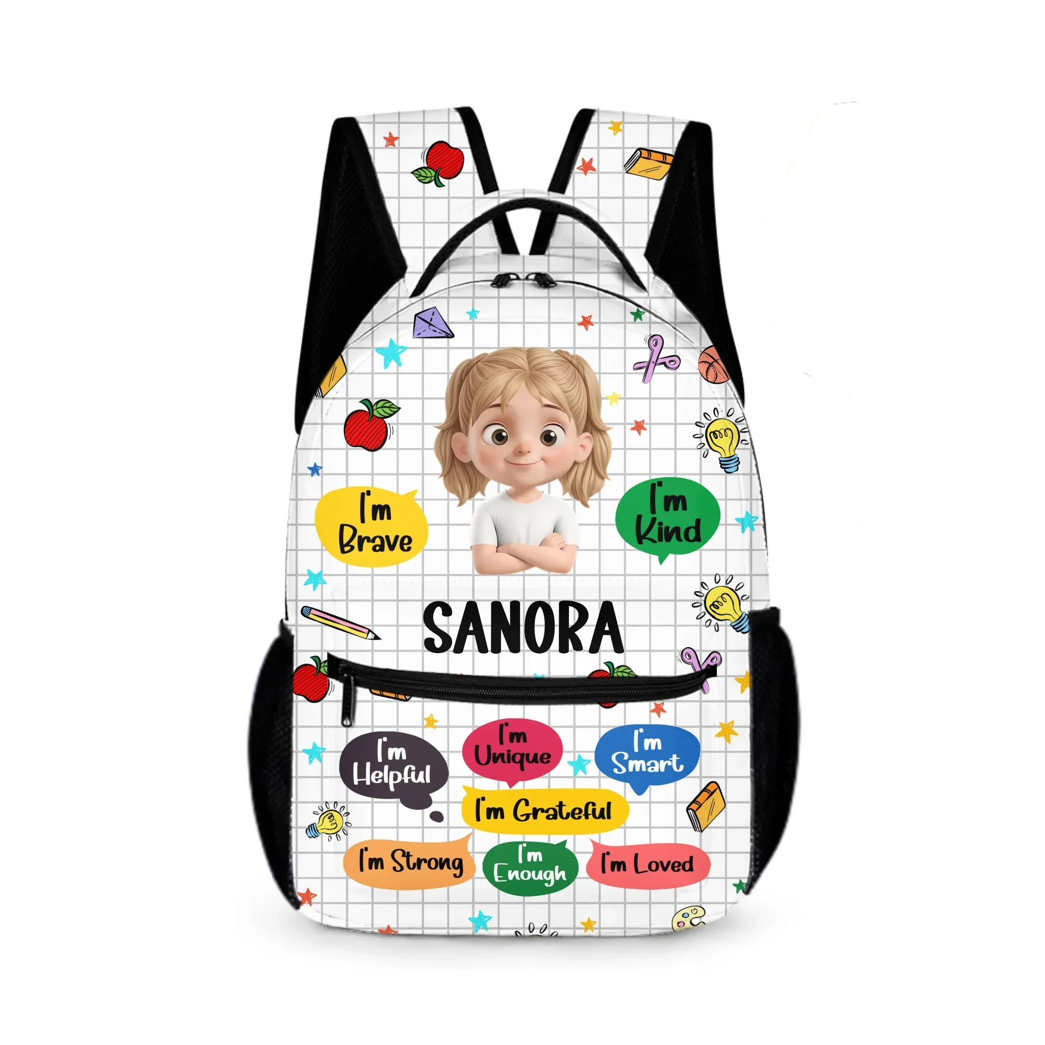 I'm Kind I'm Brave - Personalized Backpack - Joliny