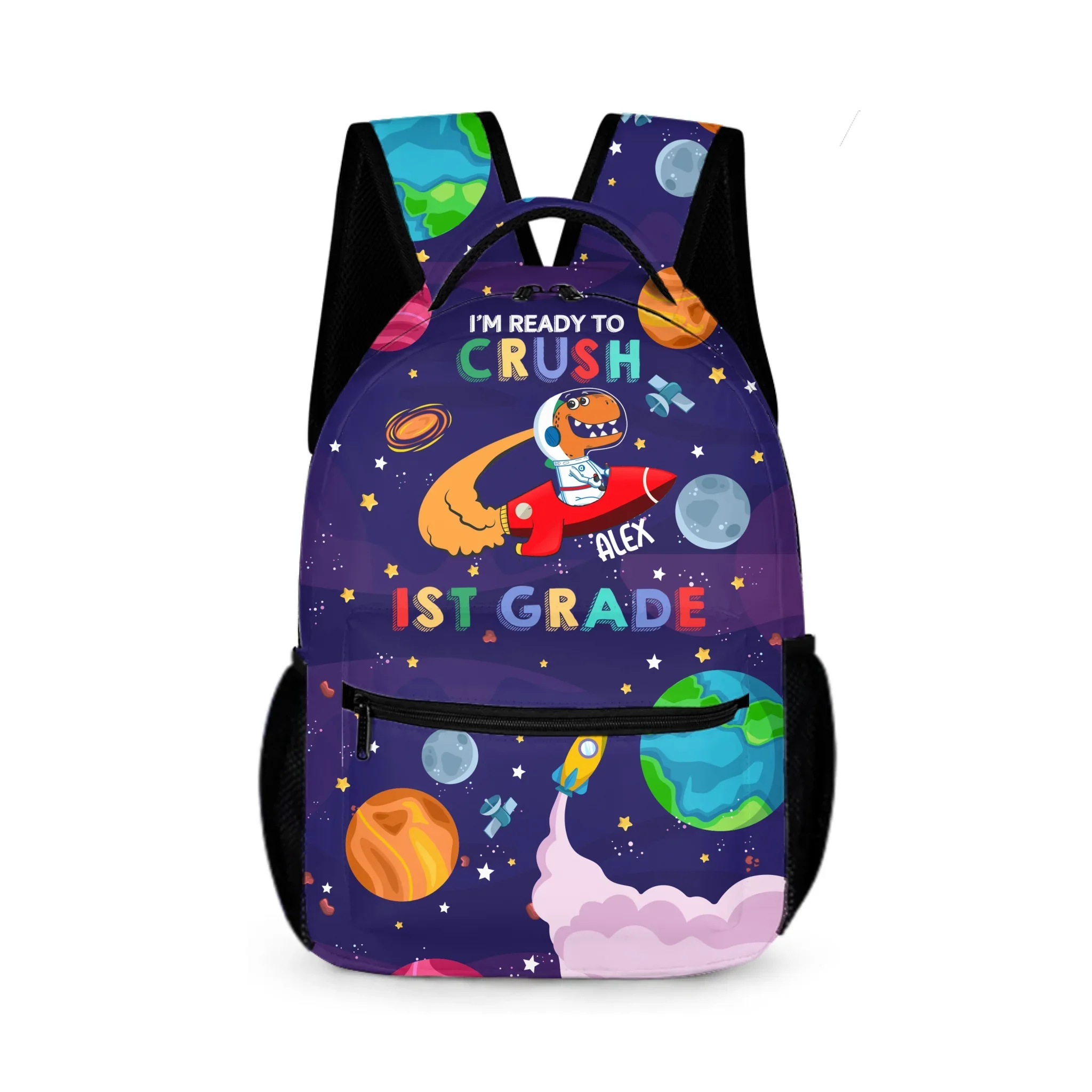 Astronaut Dinosaur I'm Ready to Crush - Personalized Kids Backpacks - Gifts for Kids - Joliny