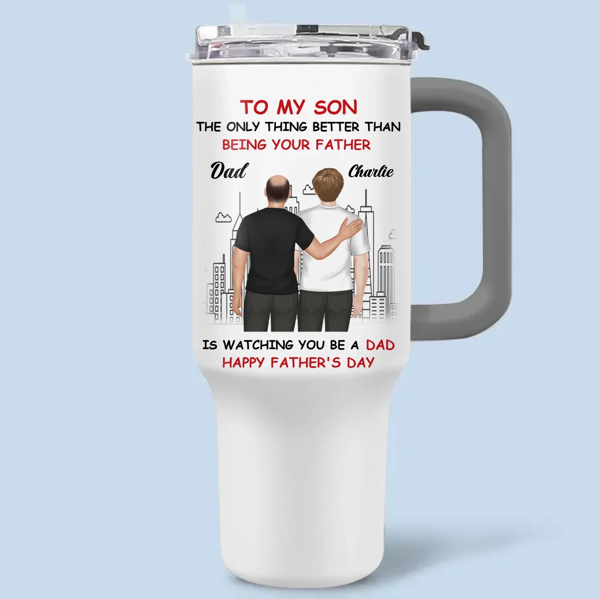To My Son Cartoonize - Personalized Mug - Joliny