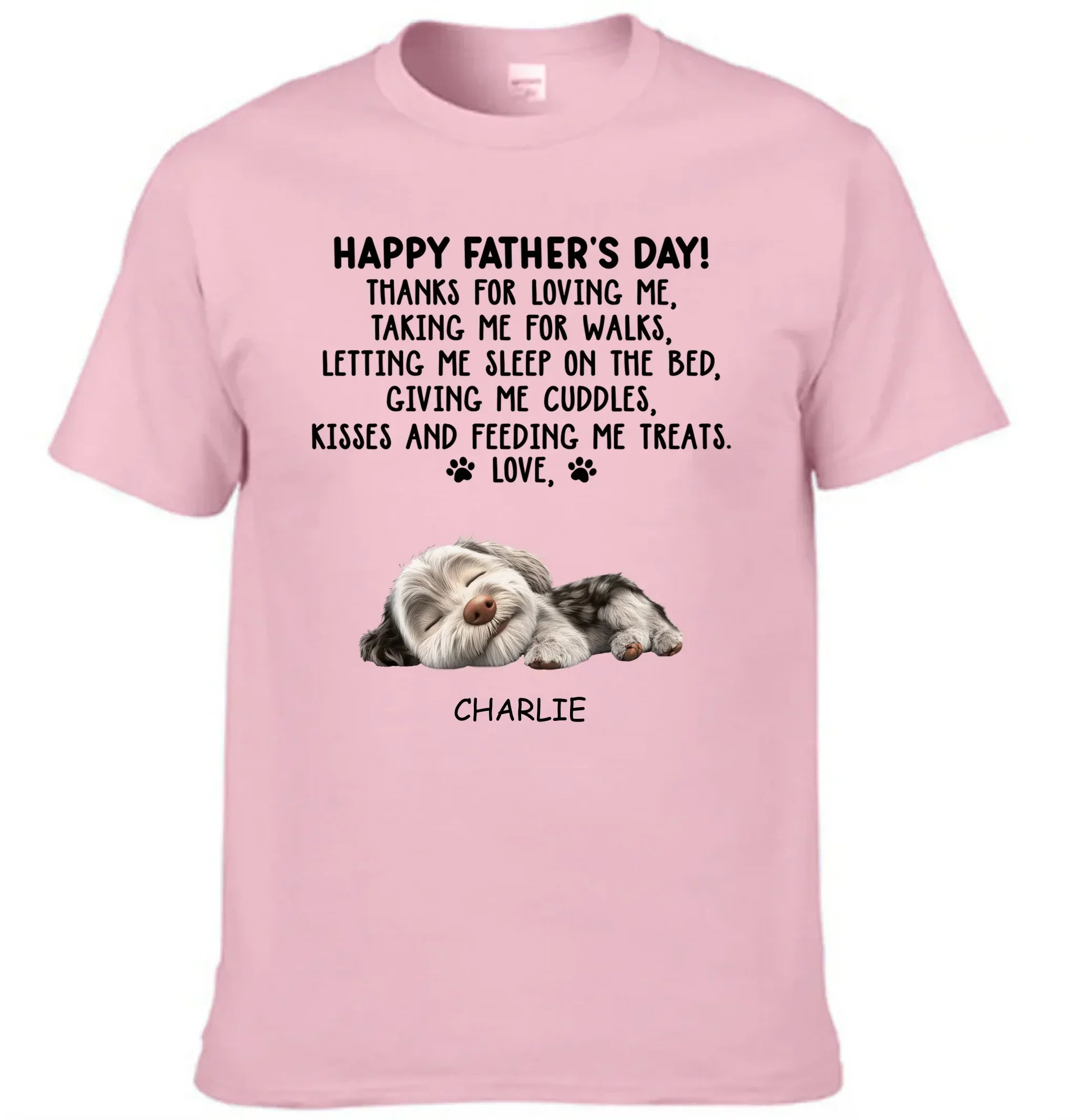 Thanks For Loving Me Dad - Personalized Custom Unisex Clothes - Father's Day Gift - Joliny