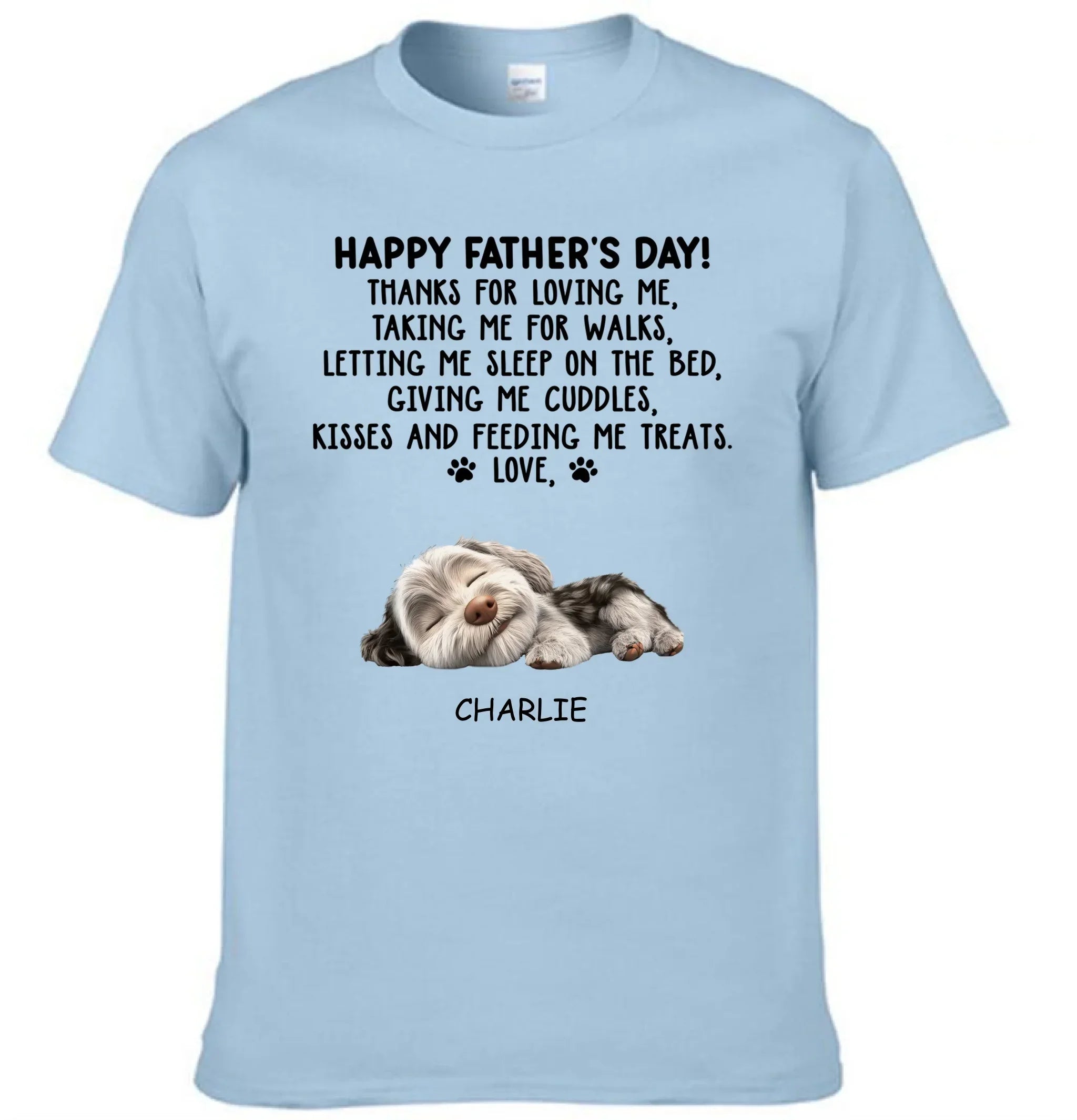 Thanks For Loving Me Dad - Personalized Custom Unisex Clothes - Father's Day Gift - Joliny