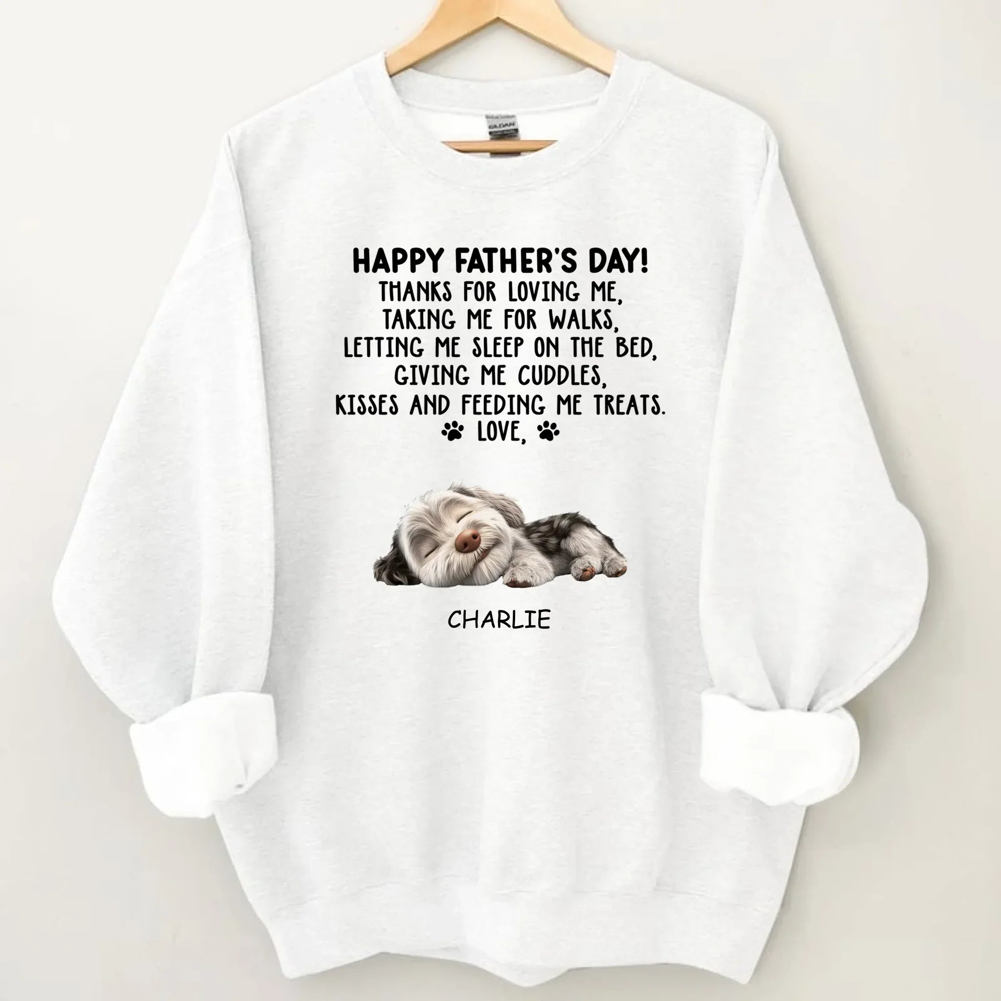 Thanks For Loving Me Dad - Personalized Custom Unisex Clothes - Father's Day Gift - Joliny