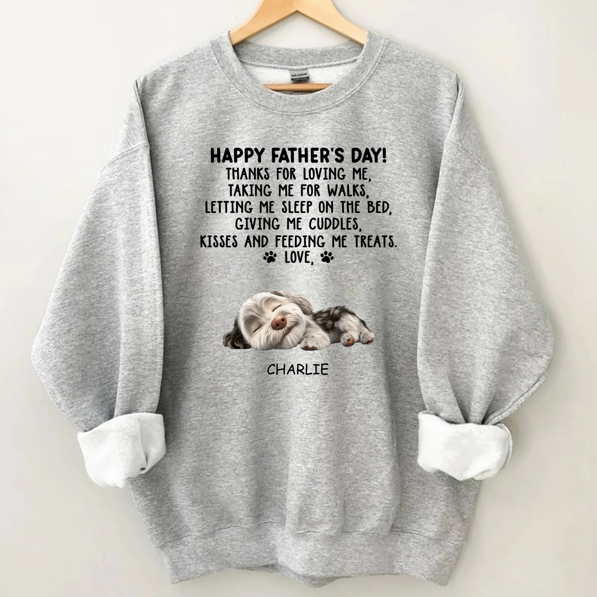 Thanks For Loving Me Dad - Personalized Custom Unisex Clothes - Father's Day Gift - Joliny