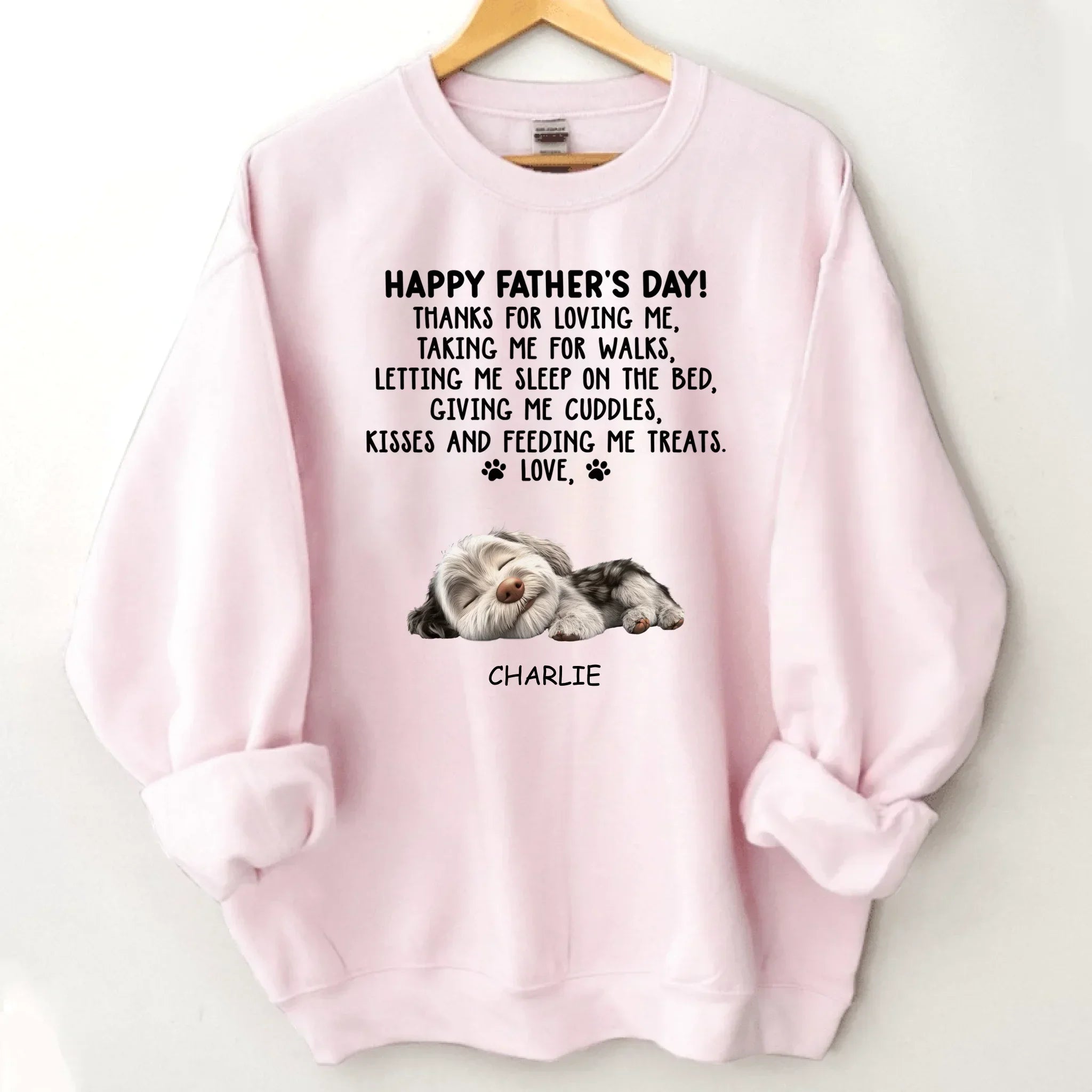Thanks For Loving Me Dad - Personalized Custom Unisex Clothes - Father's Day Gift - Joliny