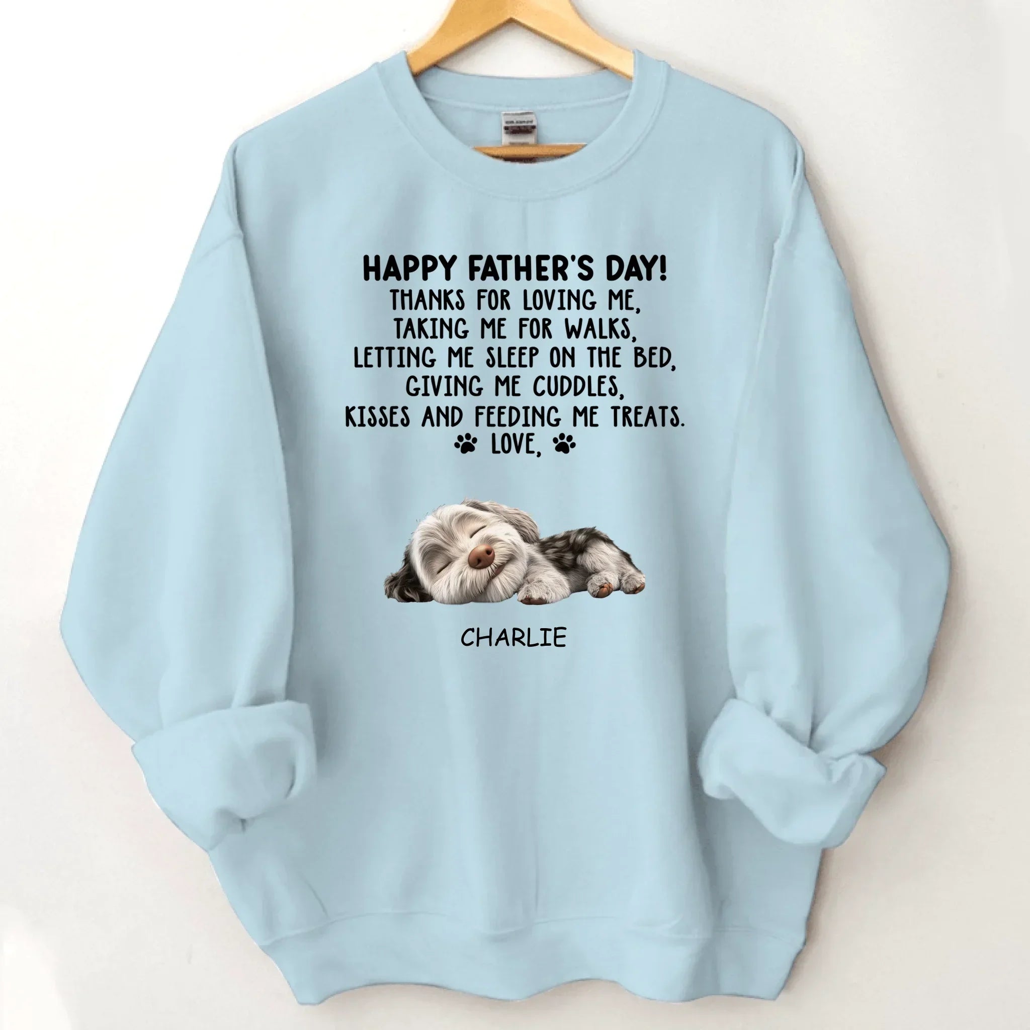 Thanks For Loving Me Dad - Personalized Custom Unisex Clothes - Father's Day Gift - Joliny