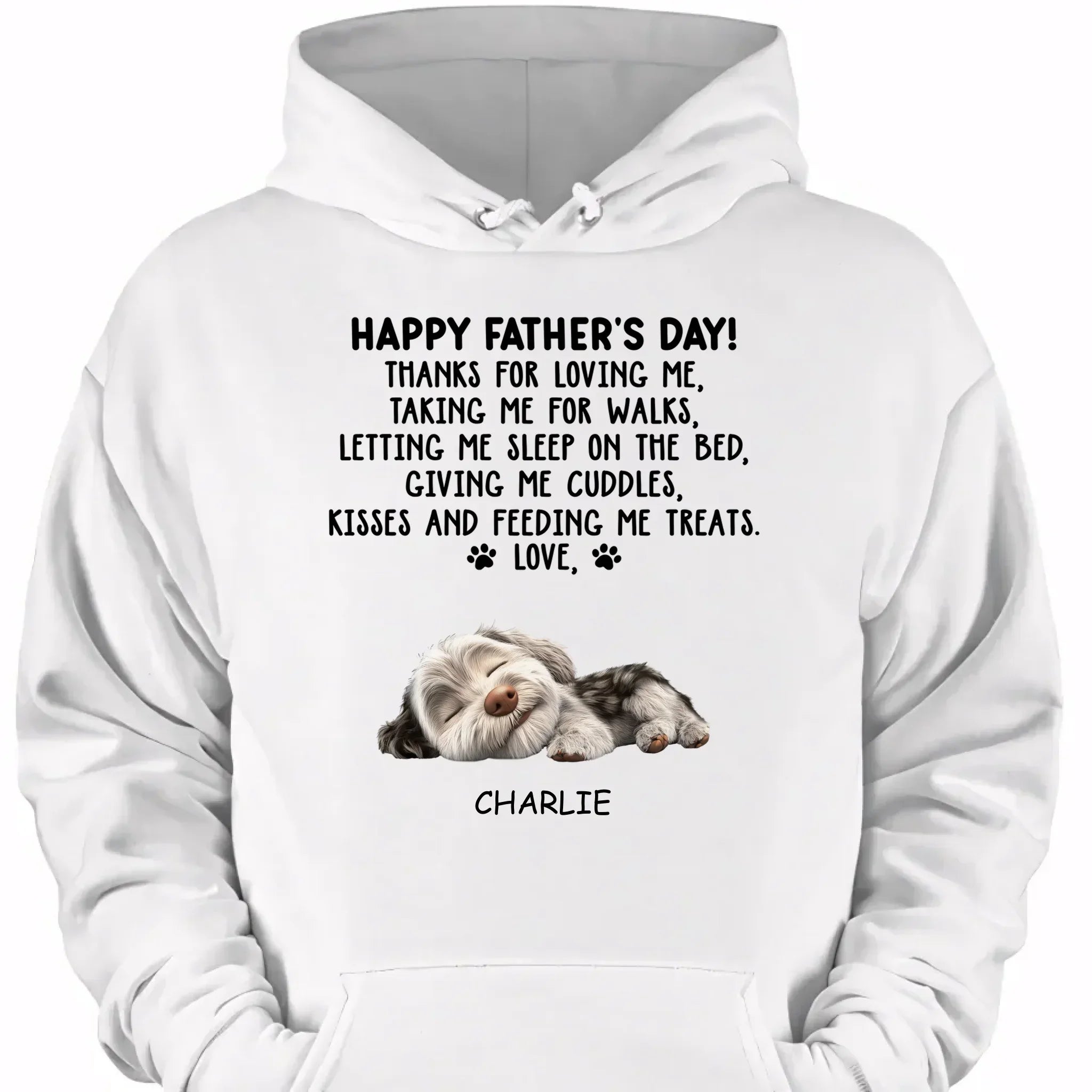 Thanks For Loving Me Dad - Personalized Custom Unisex Clothes - Father's Day Gift - Joliny