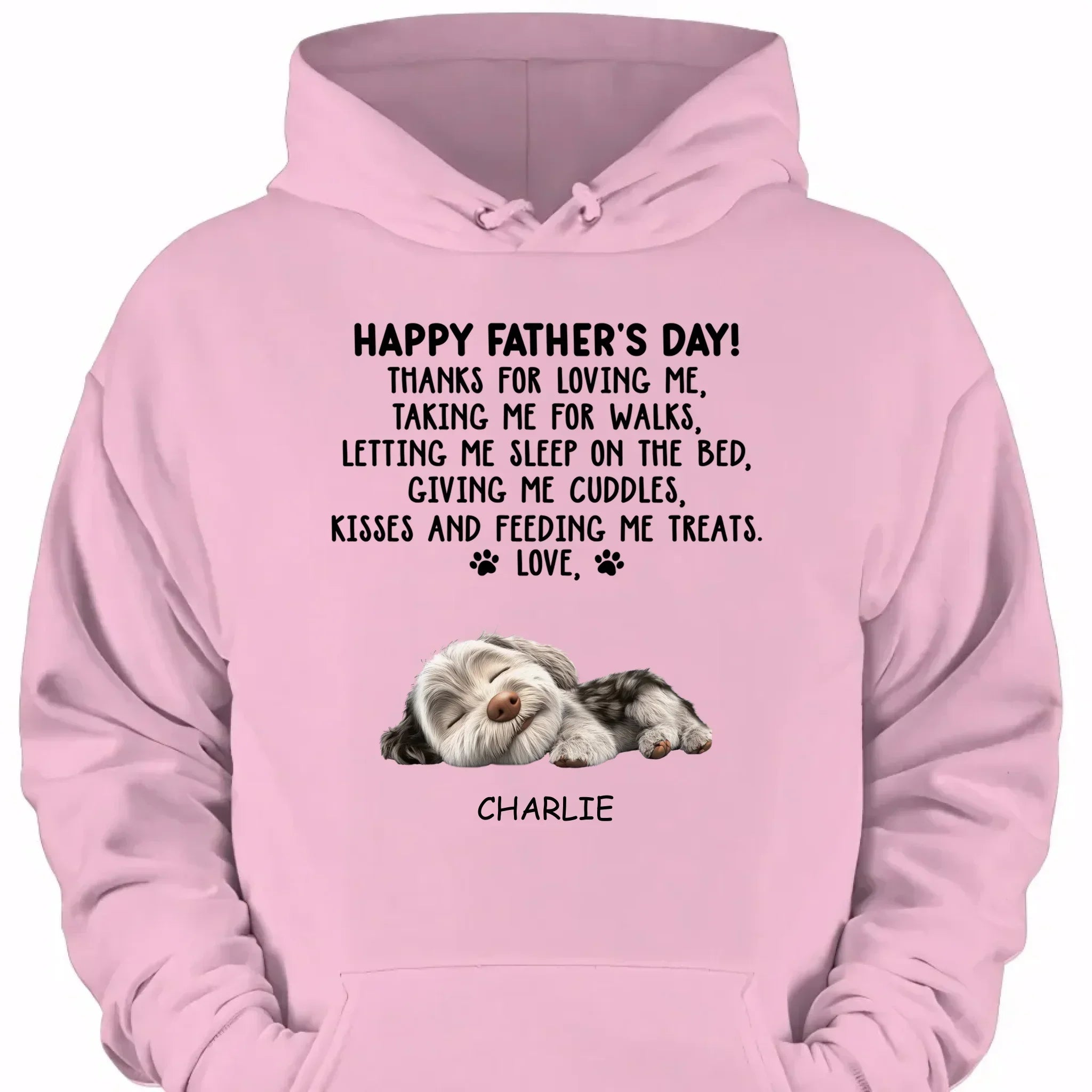 Thanks For Loving Me Dad - Personalized Custom Unisex Clothes - Father's Day Gift - Joliny