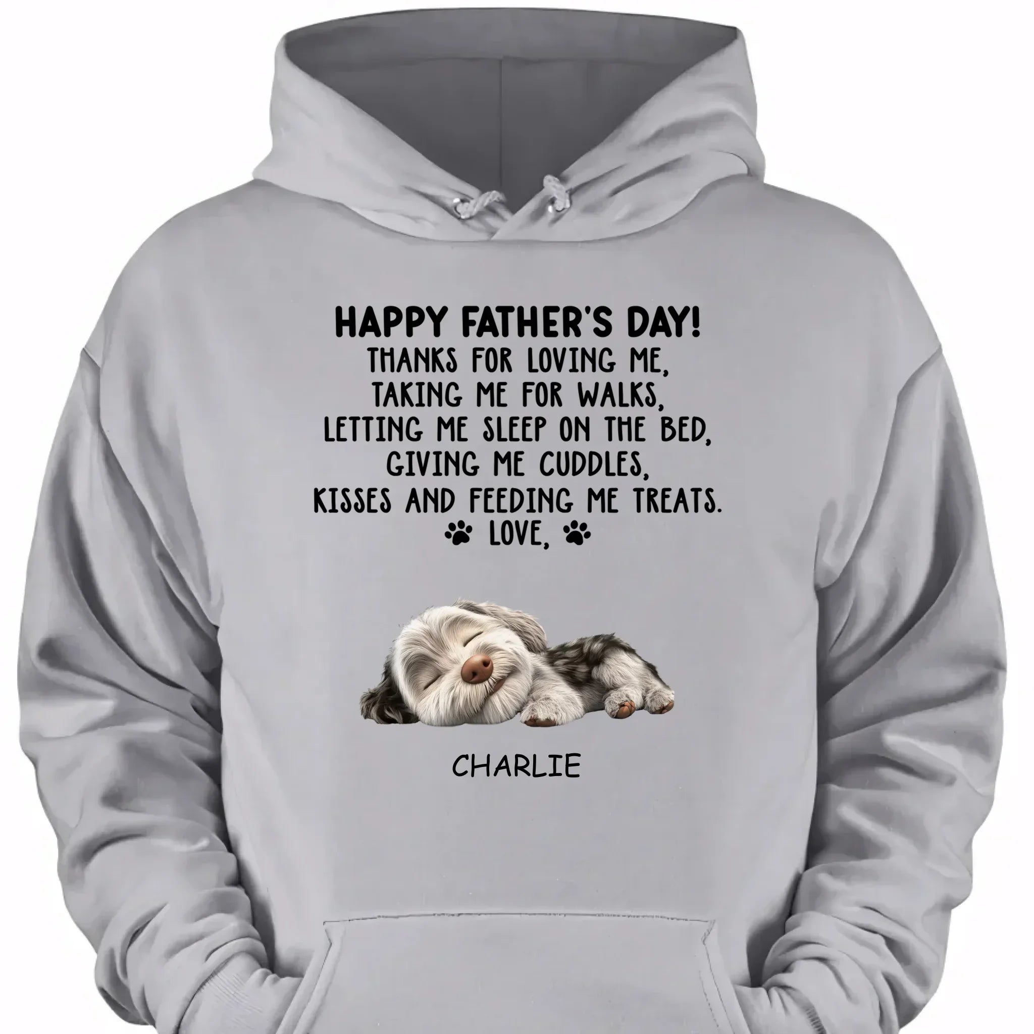 Thanks For Loving Me Dad - Personalized Custom Unisex Clothes - Father's Day Gift - Joliny