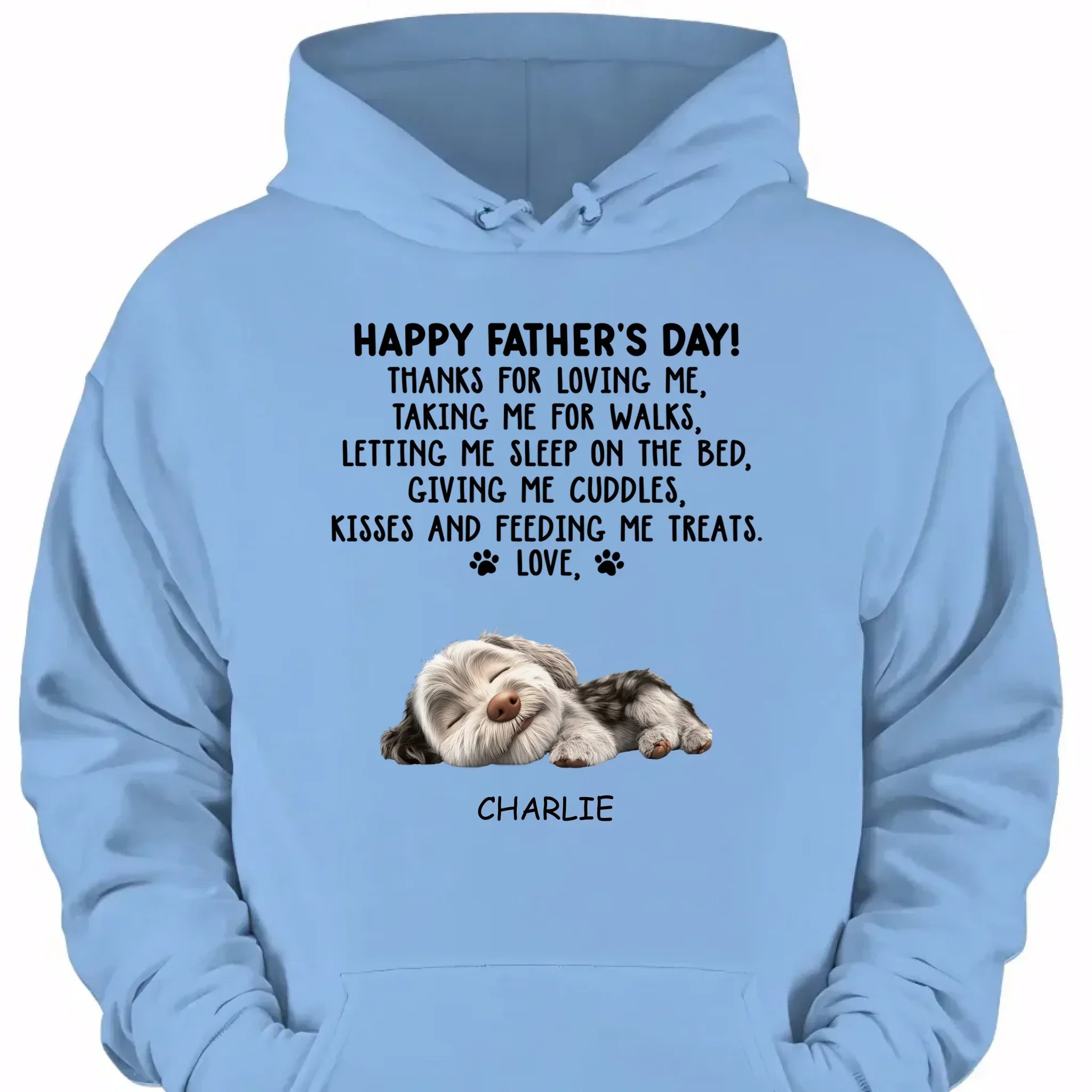 Thanks For Loving Me Dad - Personalized Custom Unisex Clothes - Father's Day Gift - Joliny