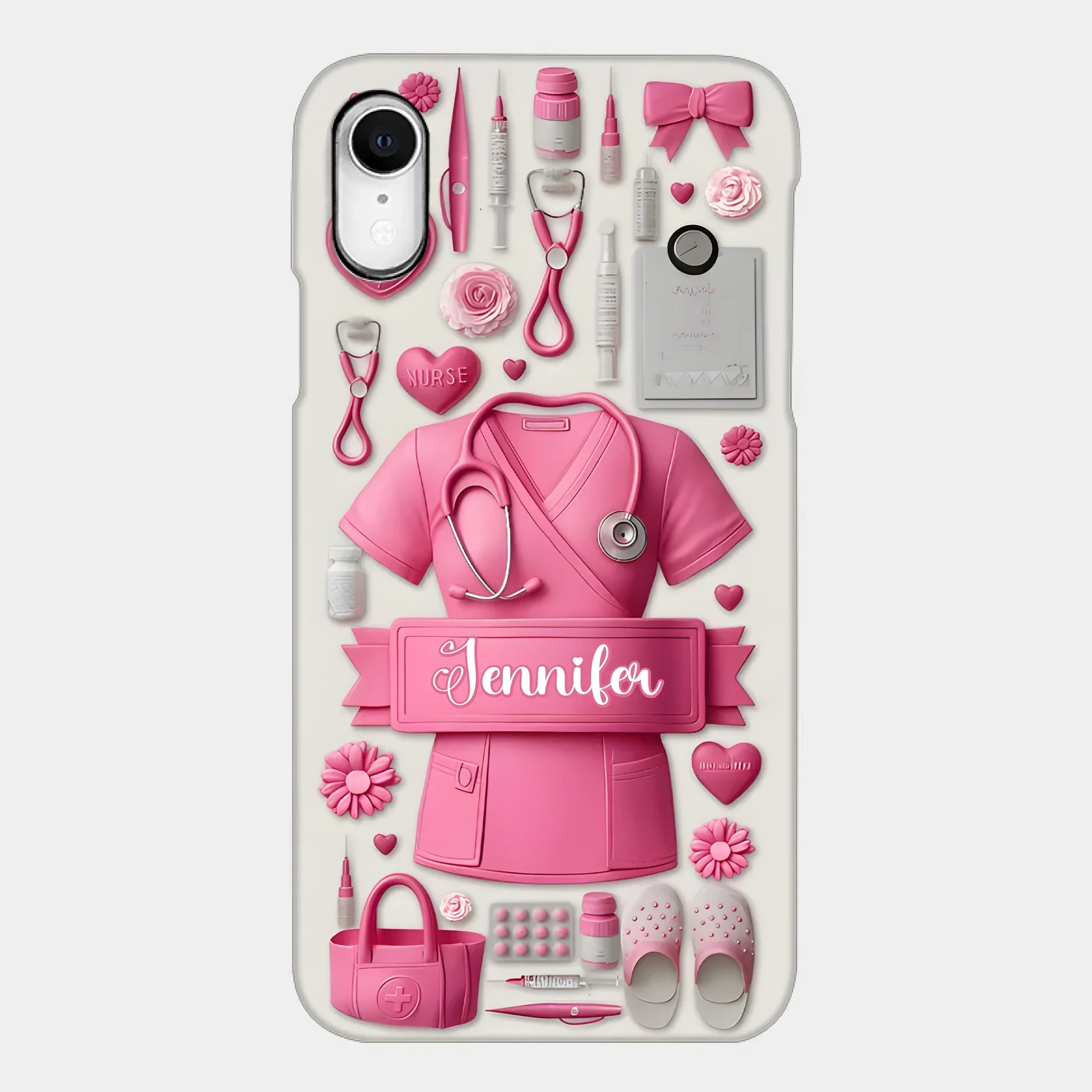 Nursing Is A Work Of Heart - Personalized Nurse Full Print Phone Cases - Joliny
