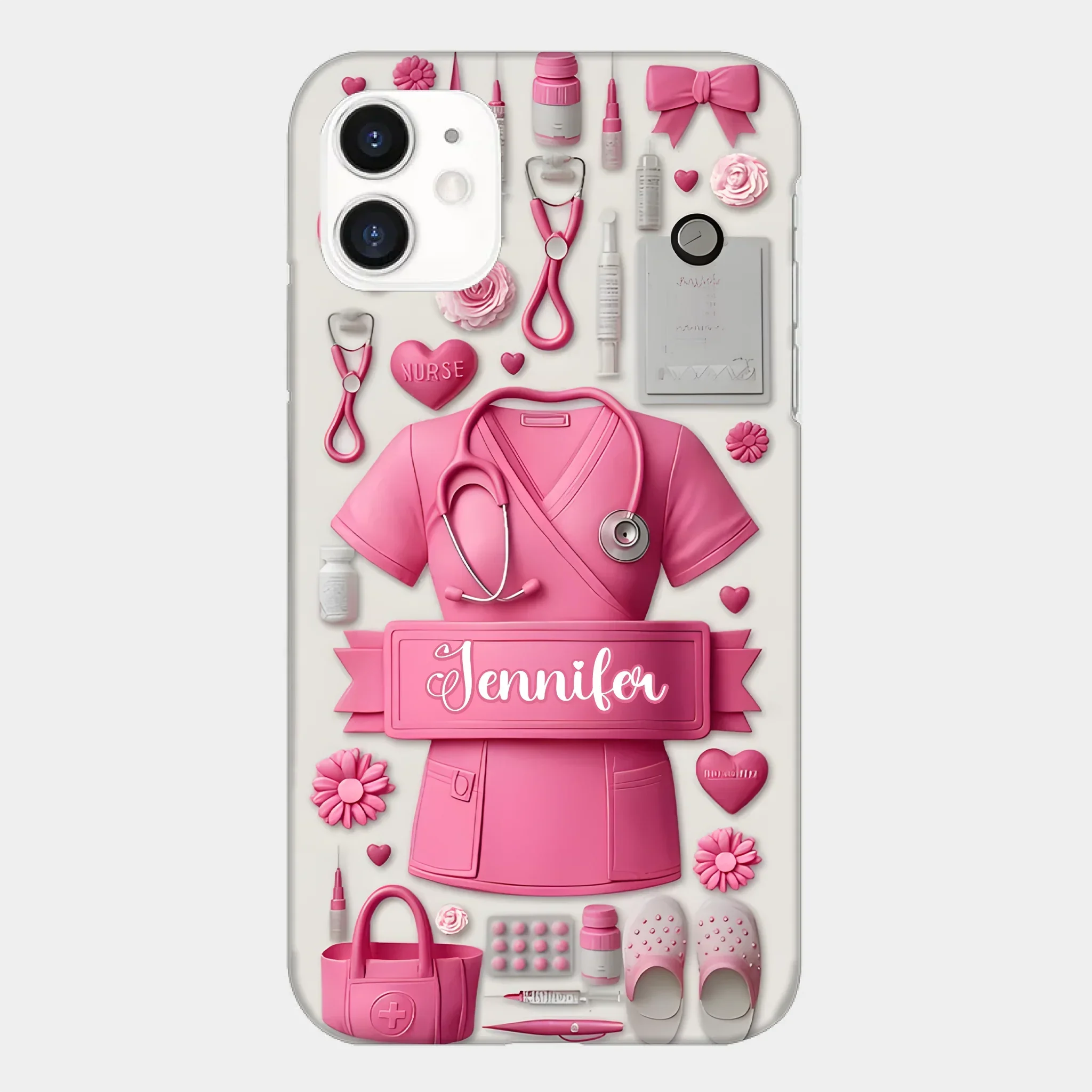 Nursing Is A Work Of Heart - Personalized Nurse Full Print Phone Cases - Joliny