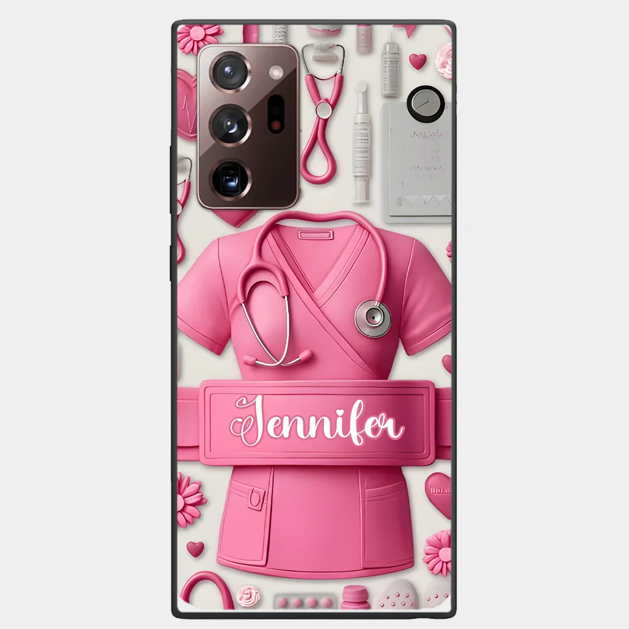 Nursing Is A Work Of Heart - Personalized Nurse Full Print Phone Cases - Joliny
