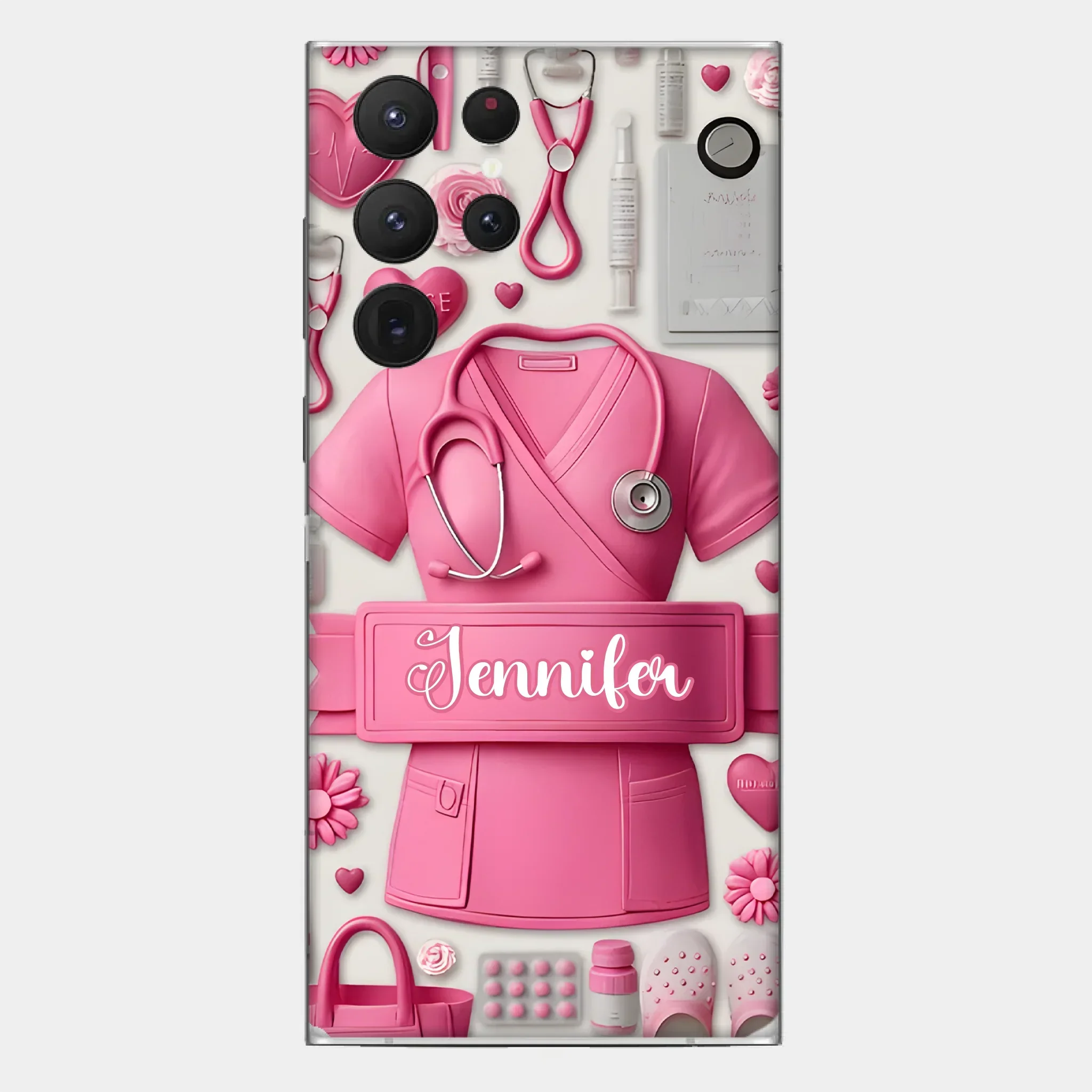 Nursing Is A Work Of Heart - Personalized Nurse Full Print Phone Cases - Joliny