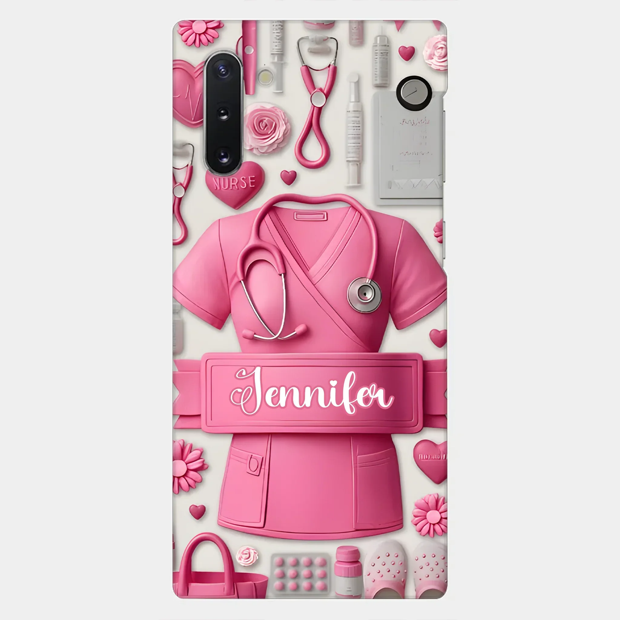 Nursing Is A Work Of Heart - Personalized Nurse Full Print Phone Cases - Joliny