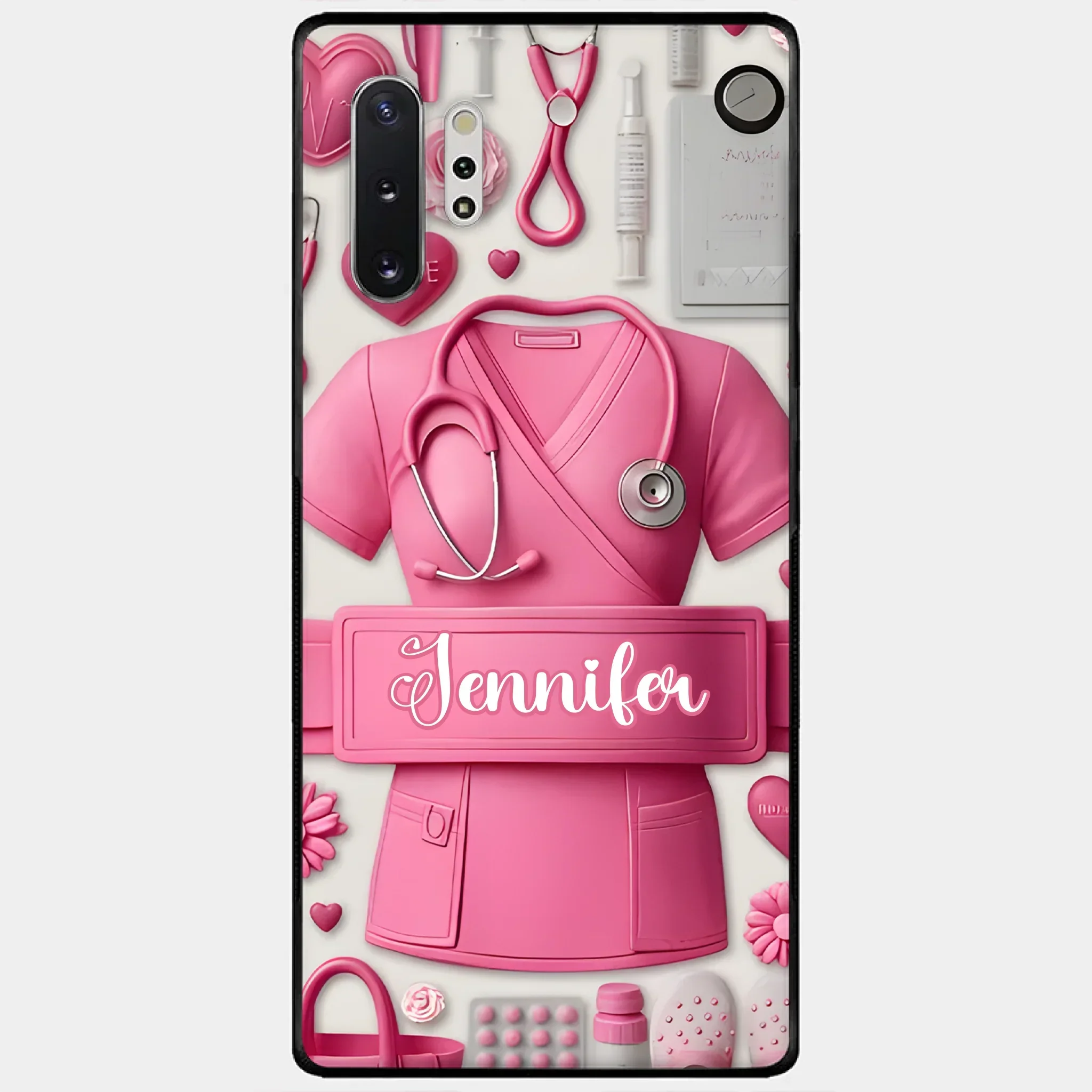Nursing Is A Work Of Heart - Personalized Nurse Full Print Phone Cases - Joliny