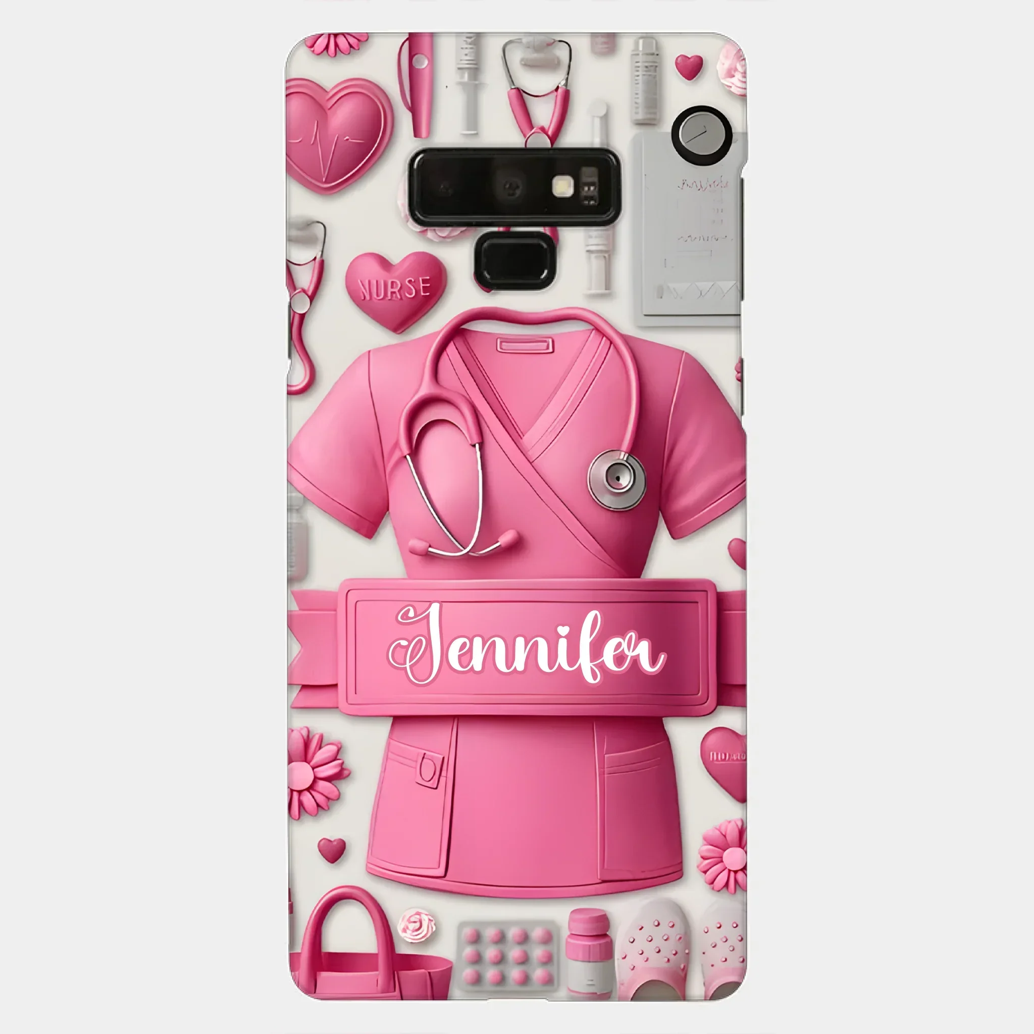 Nursing Is A Work Of Heart - Personalized Nurse Full Print Phone Cases - Joliny