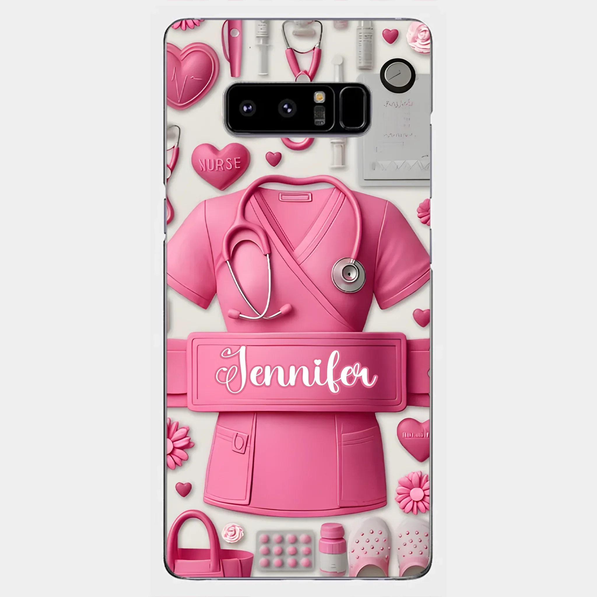 Nursing Is A Work Of Heart - Personalized Nurse Full Print Phone Cases - Joliny