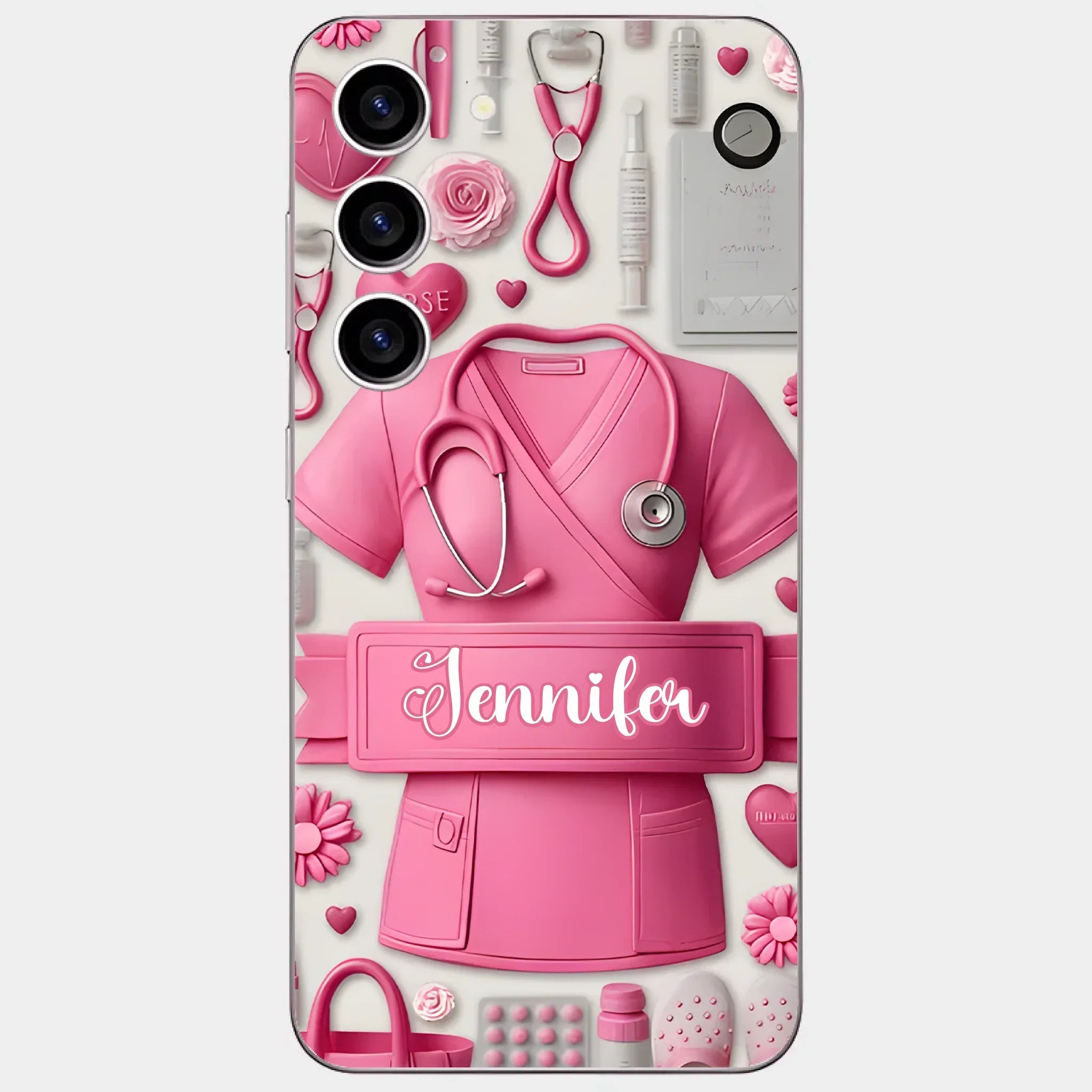 Nursing Is A Work Of Heart - Personalized Nurse Full Print Phone Cases - Joliny