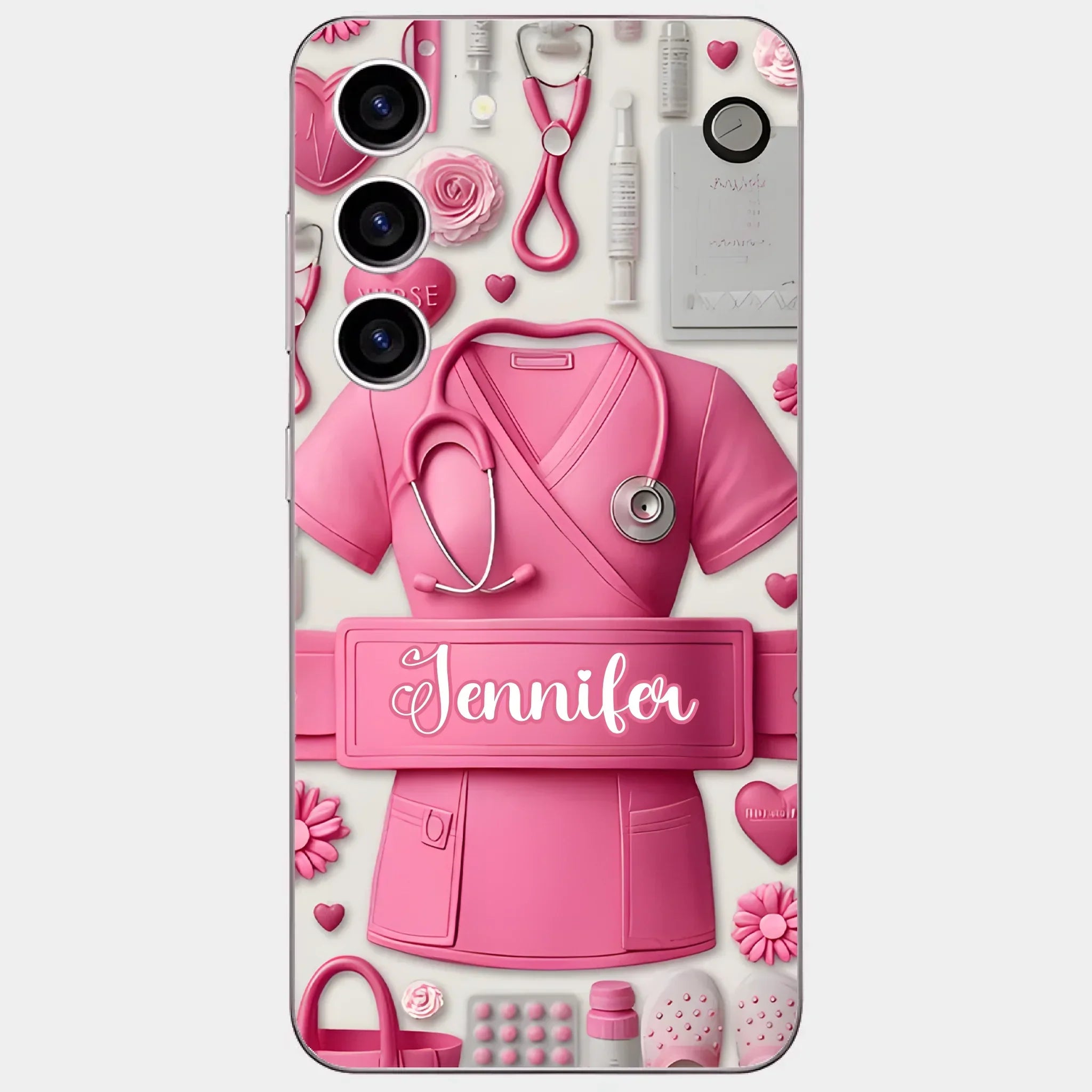 Nursing Is A Work Of Heart - Personalized Nurse Full Print Phone Cases - Joliny