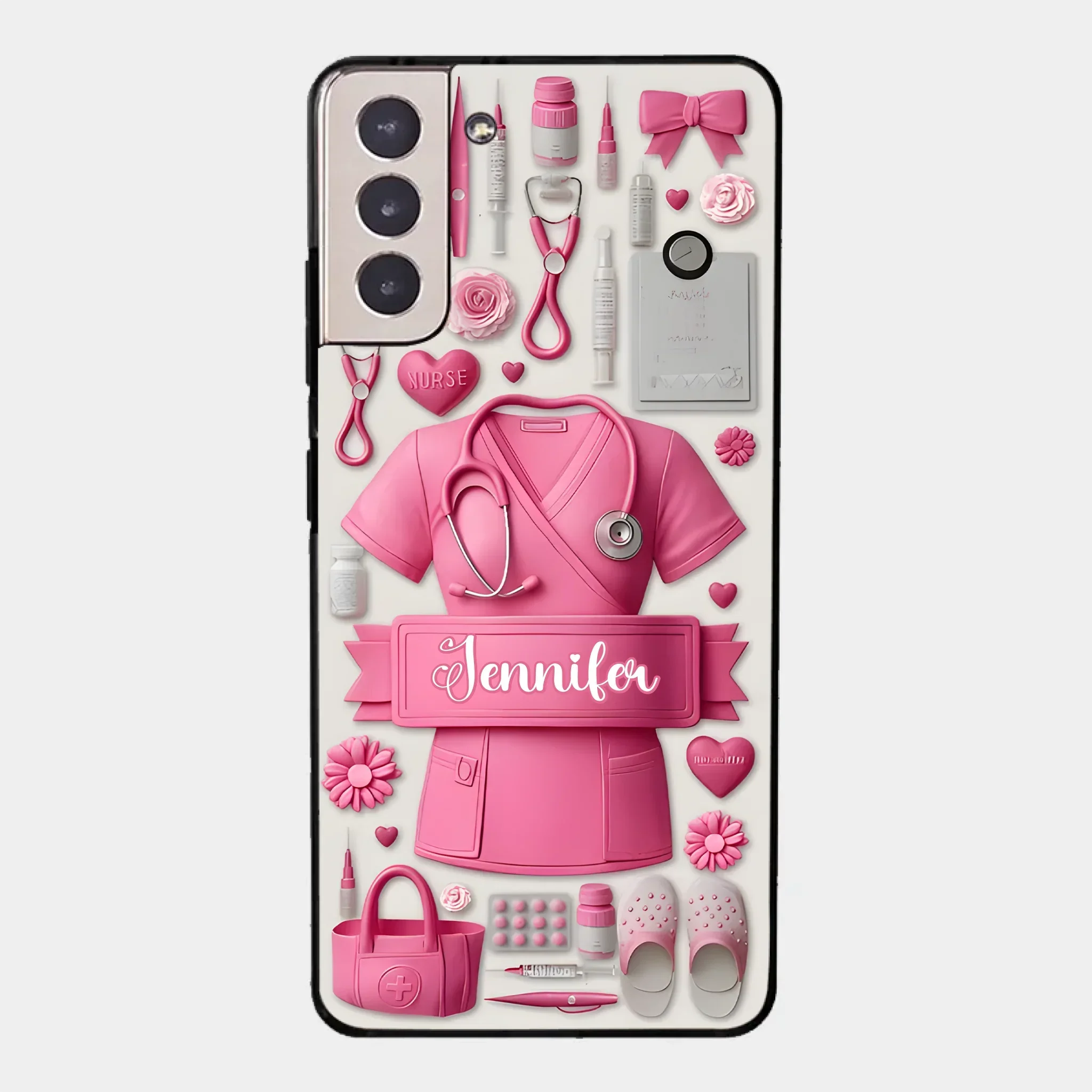 Nursing Is A Work Of Heart - Personalized Nurse Full Print Phone Cases - Joliny