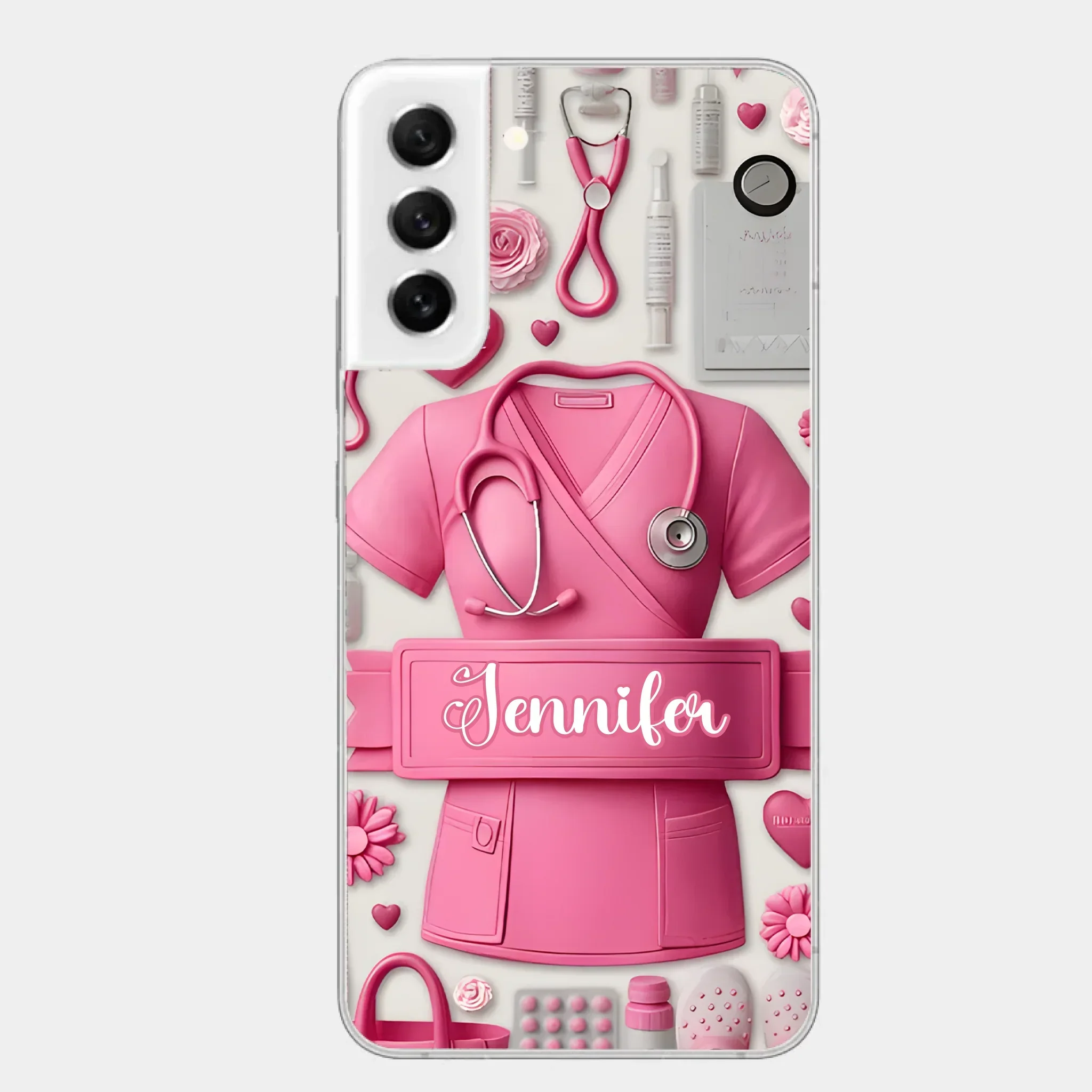 Nursing Is A Work Of Heart - Personalized Nurse Full Print Phone Cases - Joliny