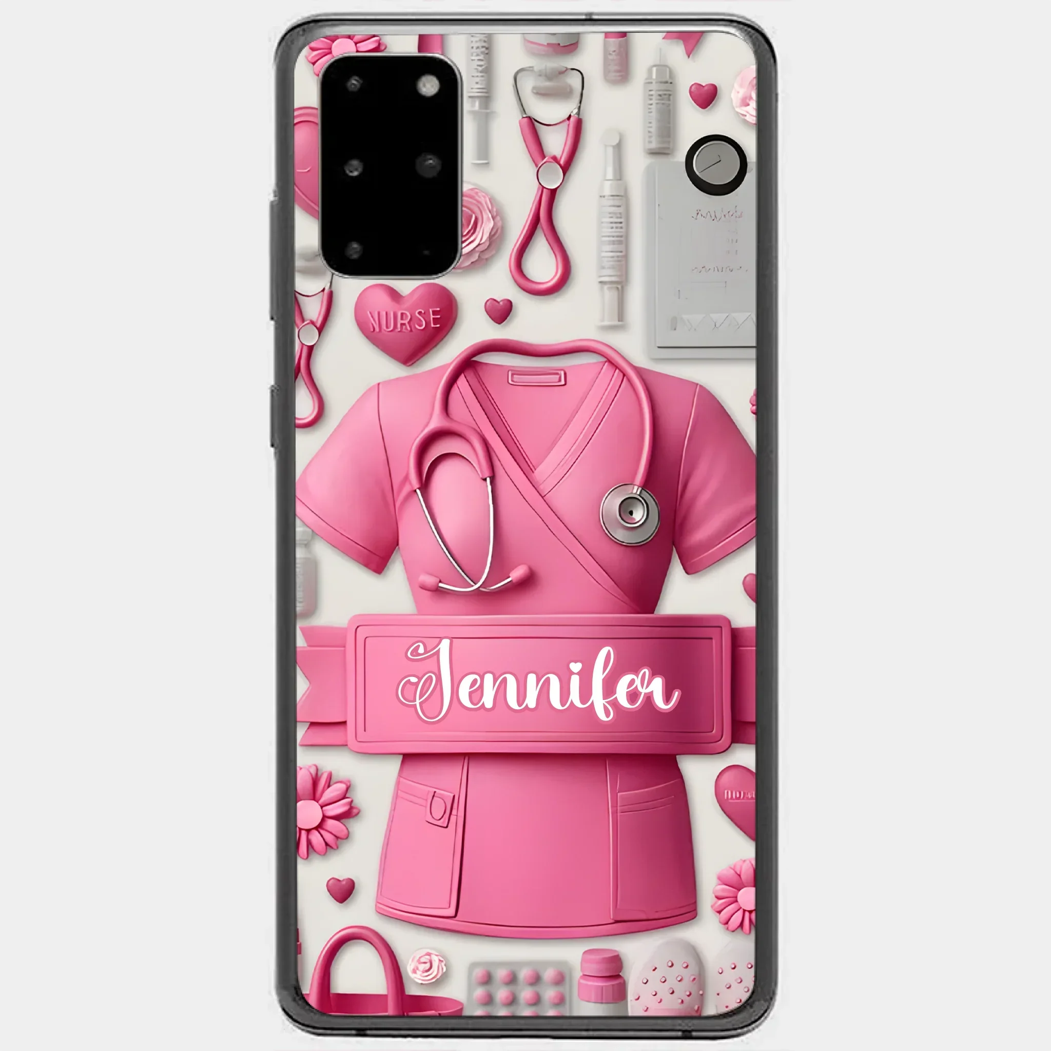 Nursing Is A Work Of Heart - Personalized Nurse Full Print Phone Cases - Joliny
