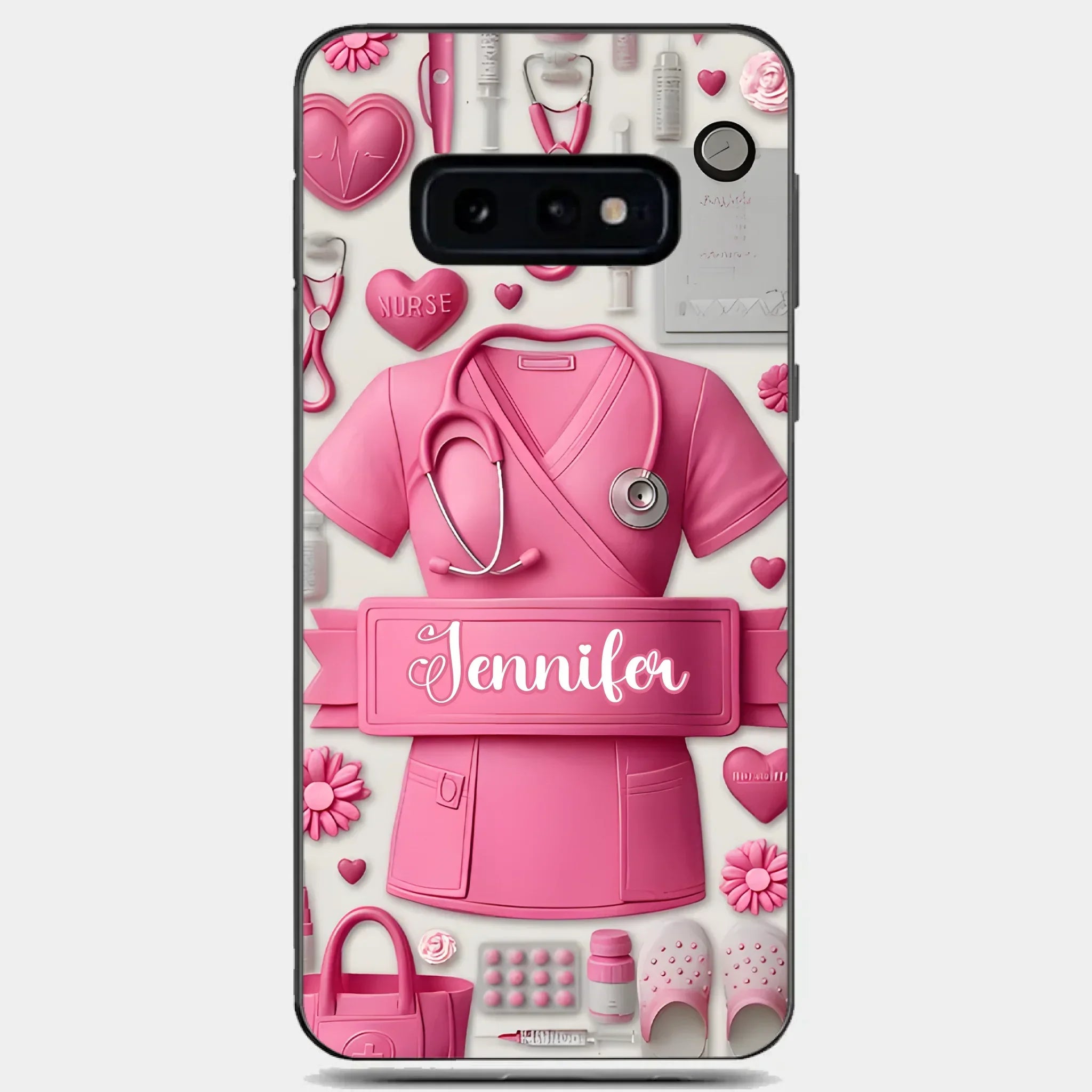 Nursing Is A Work Of Heart - Personalized Nurse Full Print Phone Cases - Joliny