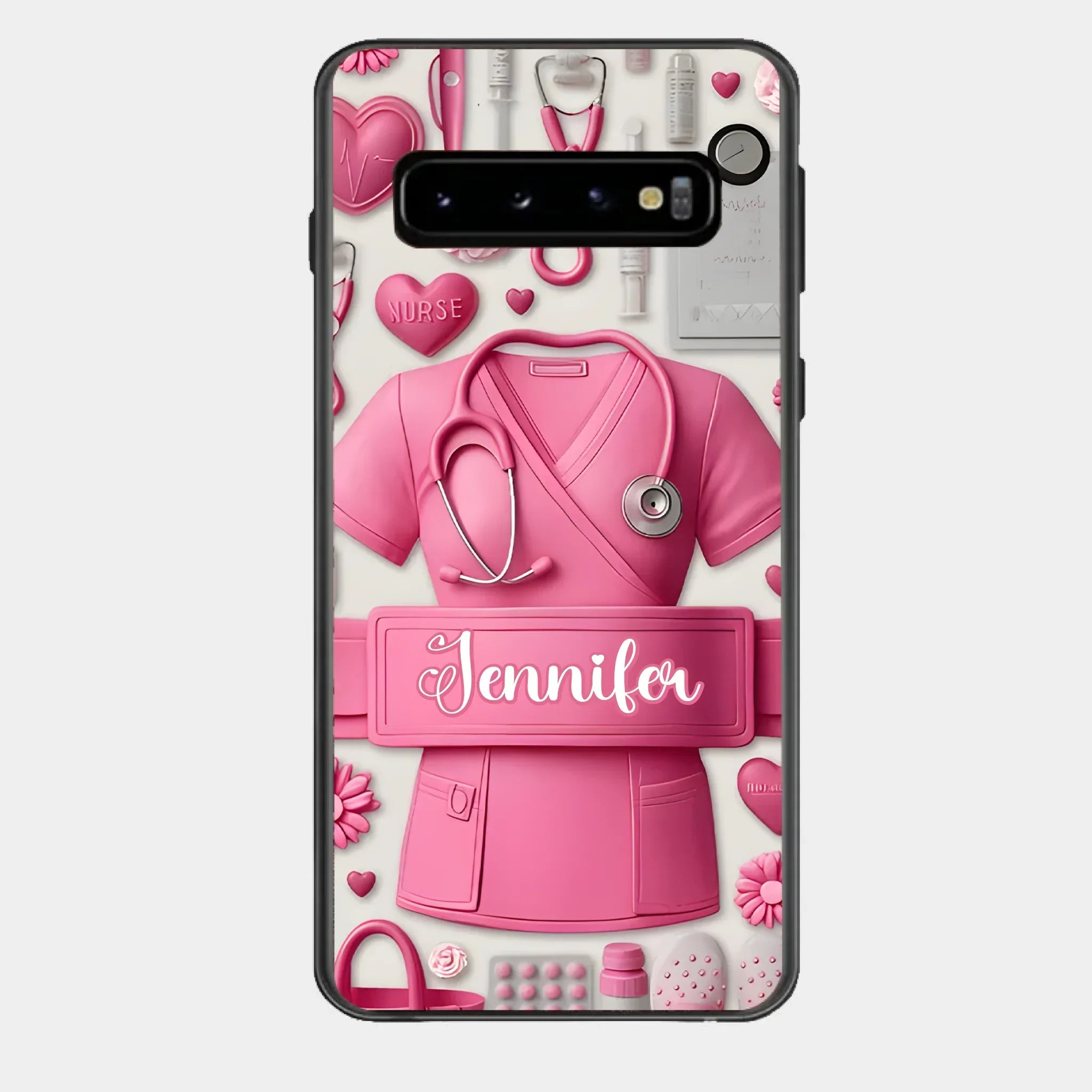 Nursing Is A Work Of Heart - Personalized Nurse Full Print Phone Cases - Joliny