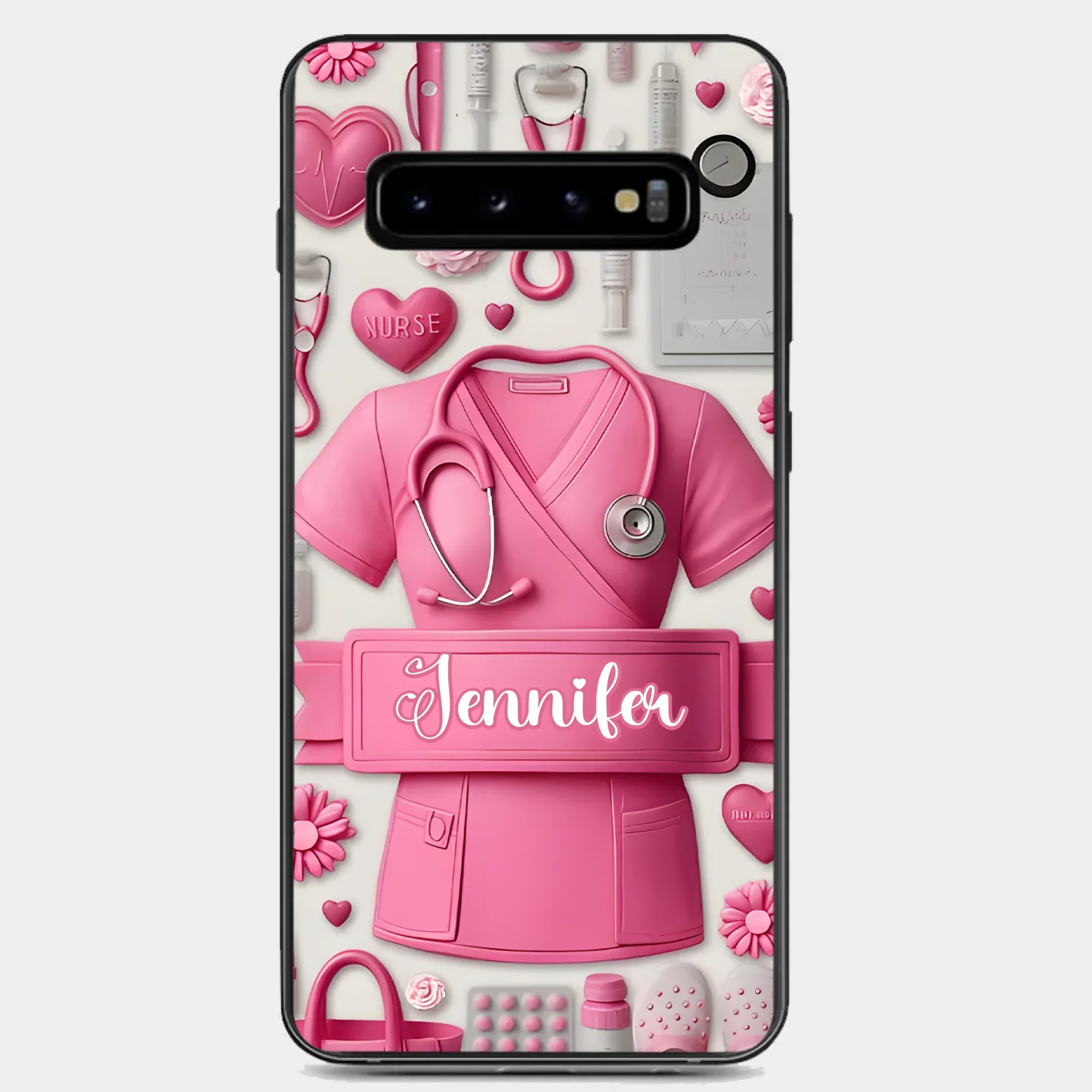 Nursing Is A Work Of Heart - Personalized Nurse Full Print Phone Cases - Joliny