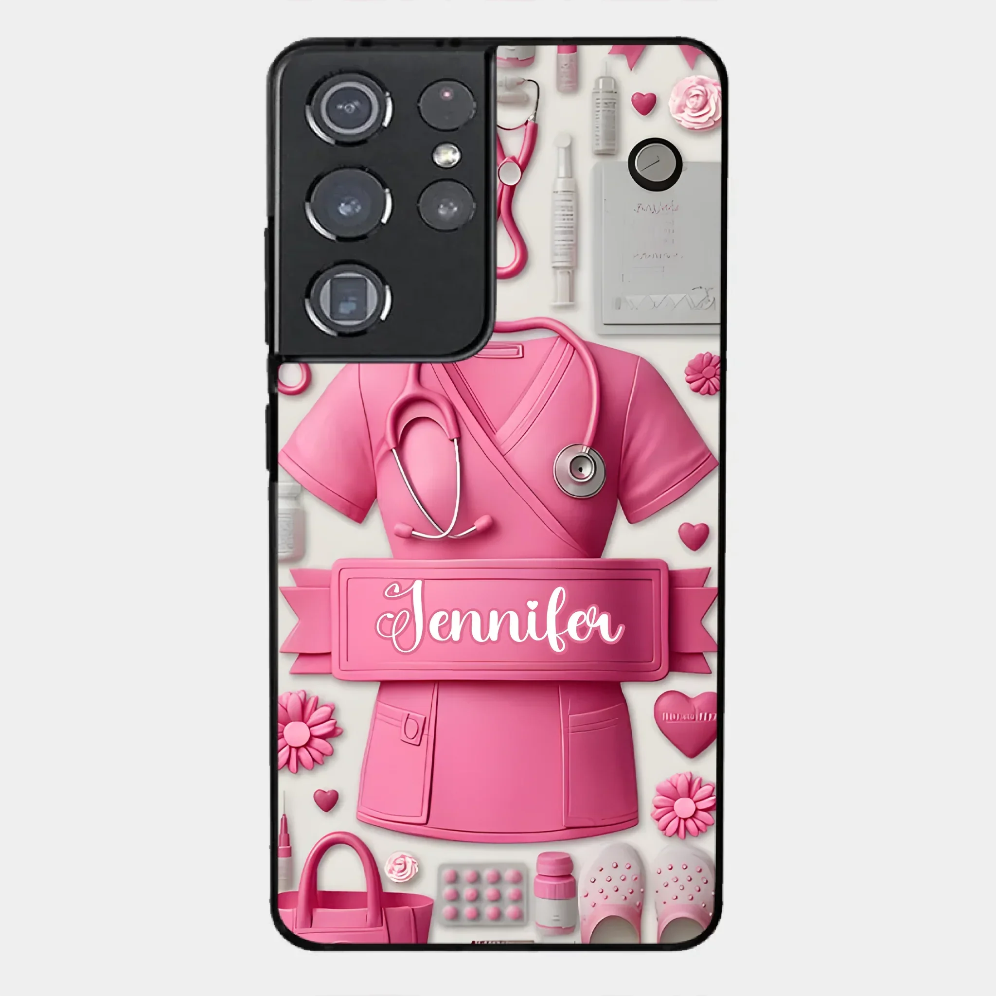 Nursing Is A Work Of Heart - Personalized Nurse Full Print Phone Cases - Joliny
