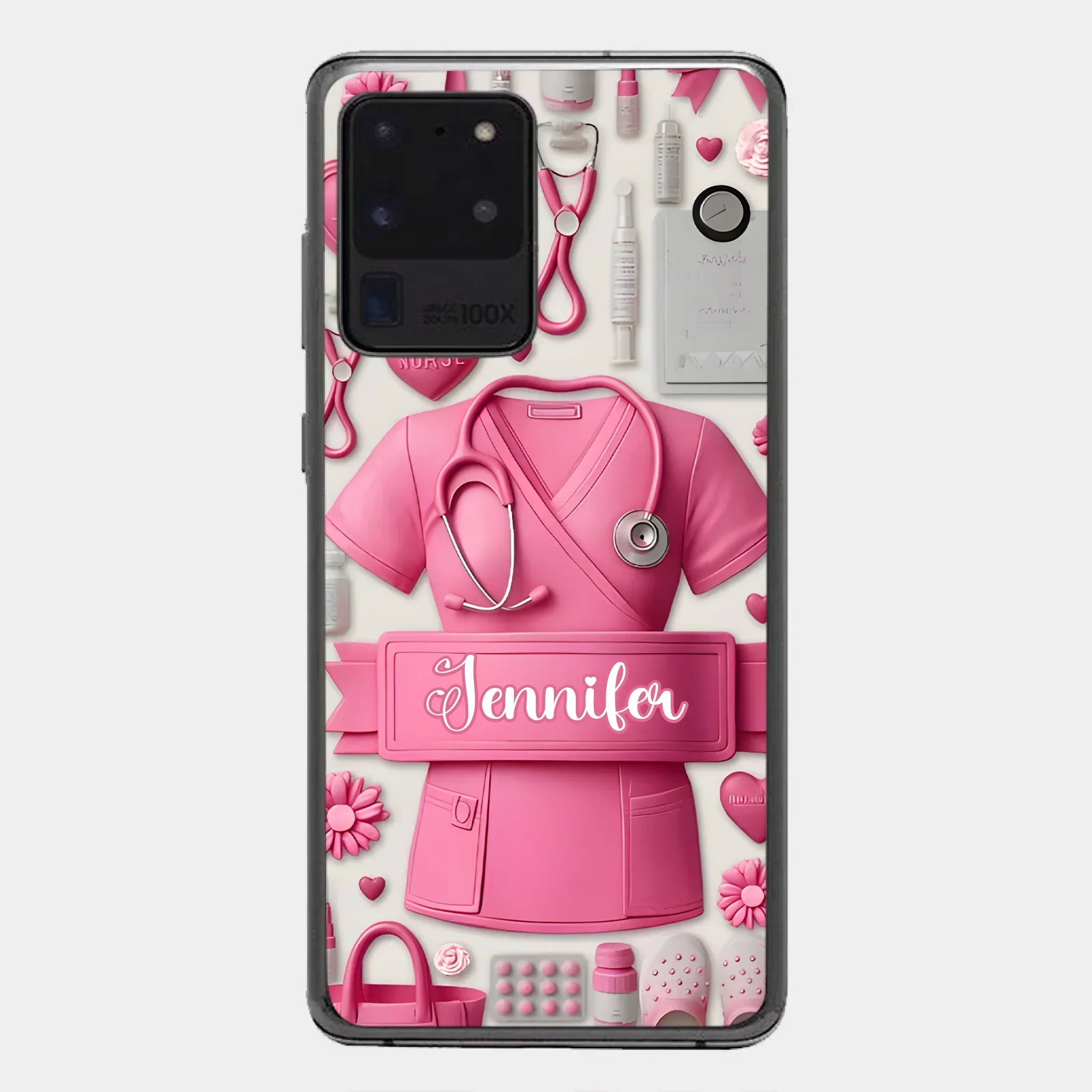 Nursing Is A Work Of Heart - Personalized Nurse Full Print Phone Cases - Joliny