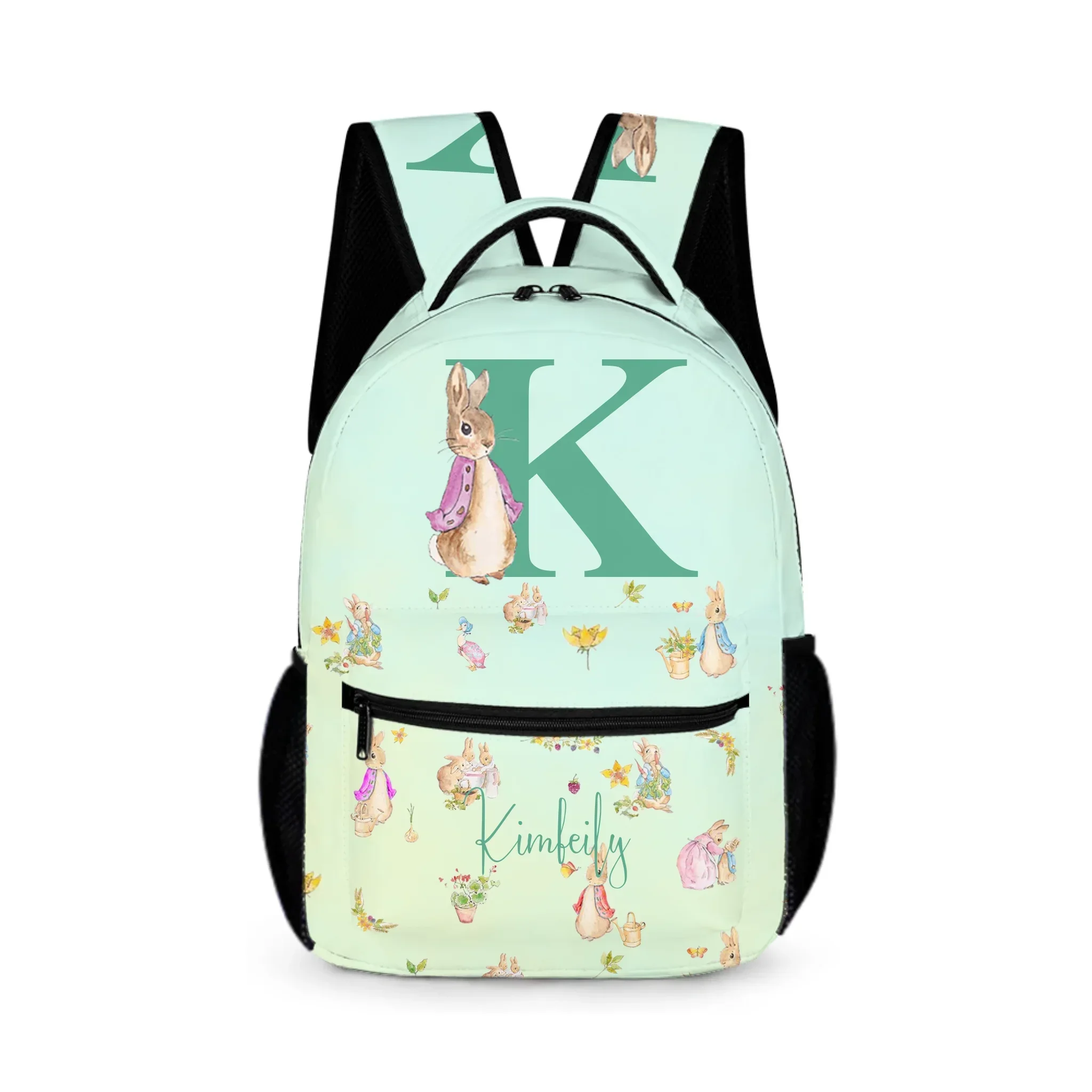 Personalized Customized Name Customized Initials - Kids Cute Bunny School Bags - Unique School Season Kids Gift Replicas - Joliny