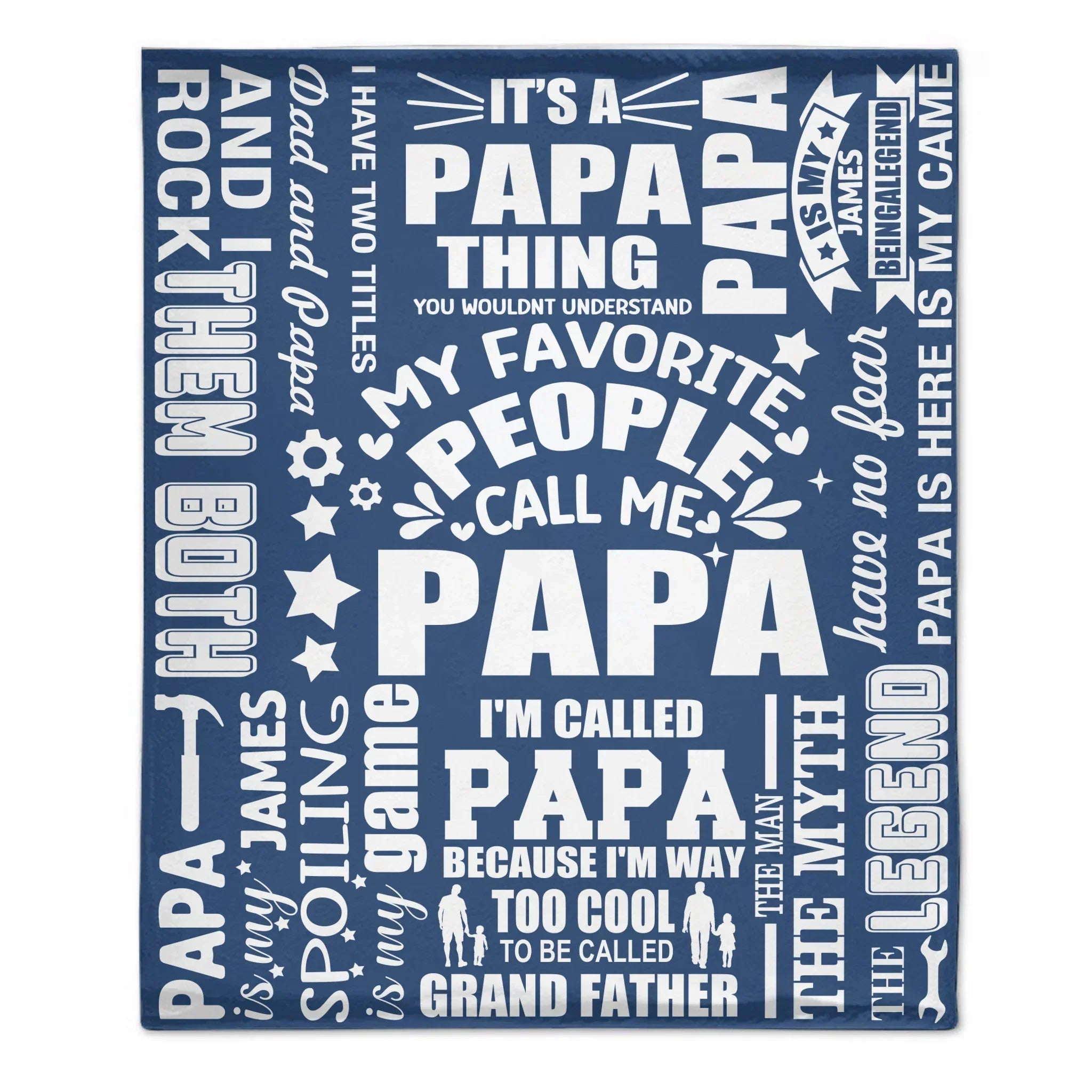 To My Dad - Personalized Flannel Blanket - Father's Gift - Joliny