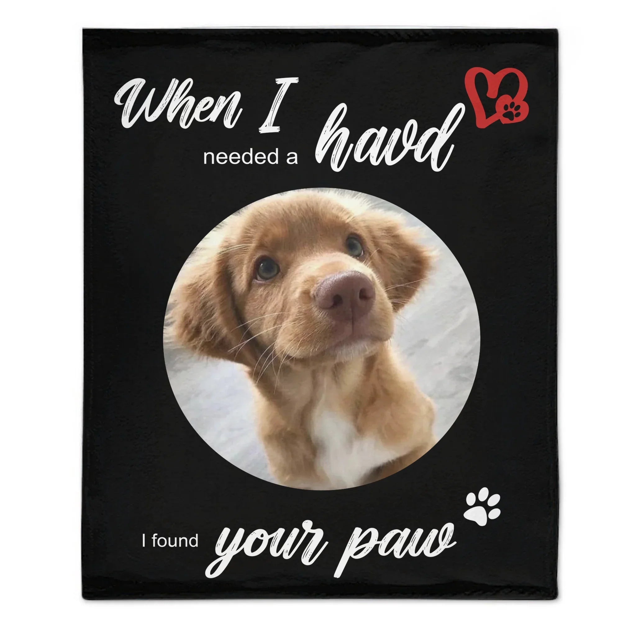 Dog Memorial - Personalized Photo Flannel Blanket - Joliny