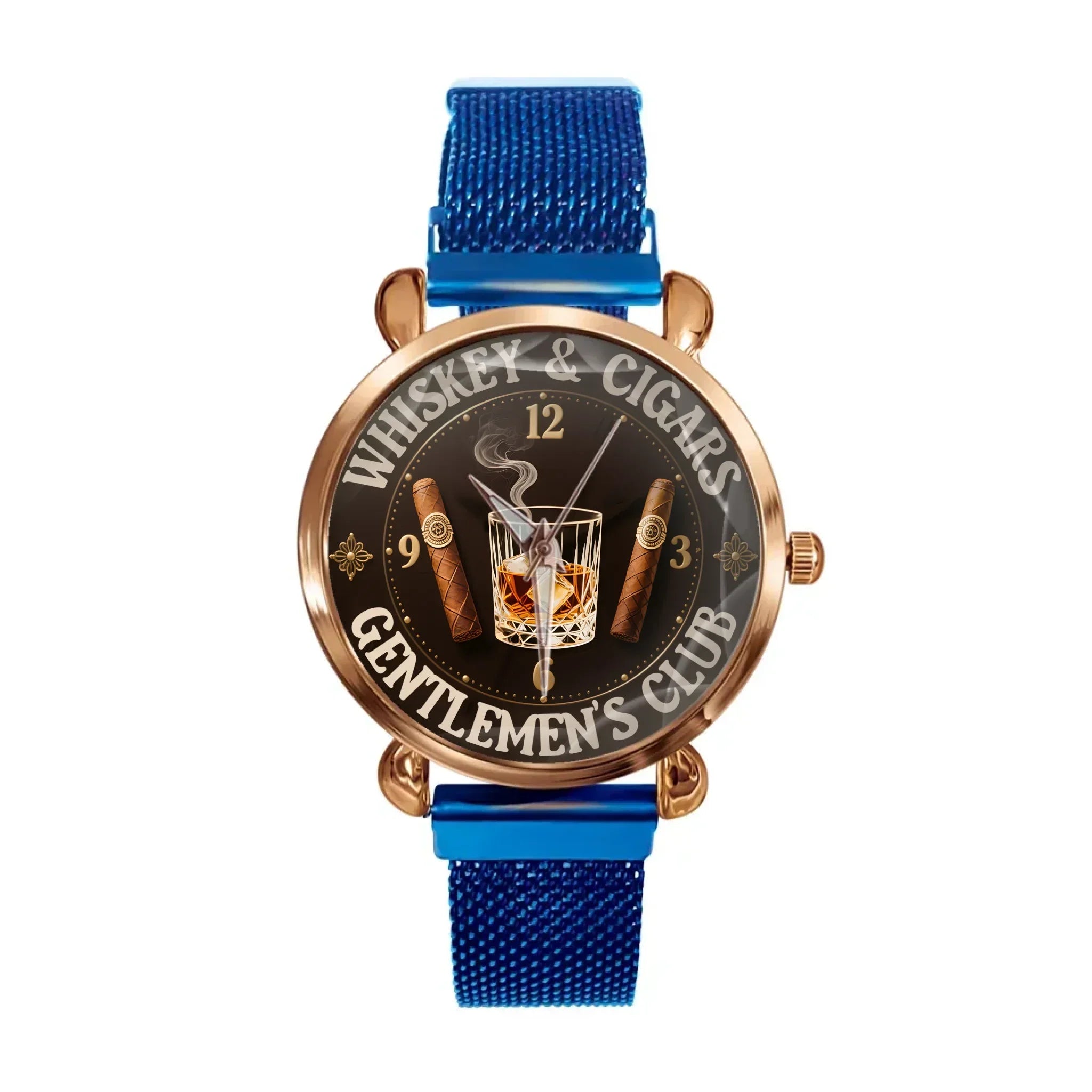 Whiskey and Cigar - Personalized Gentleman Club Watch - Joliny