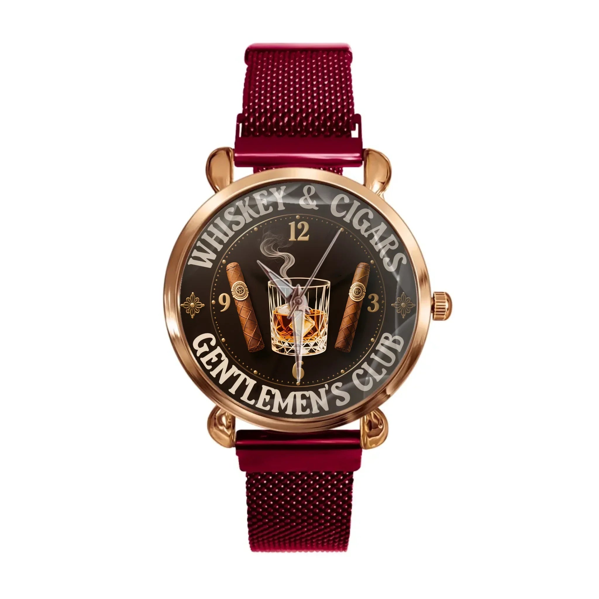 Whiskey and Cigar - Personalized Gentleman Club Watch - Joliny