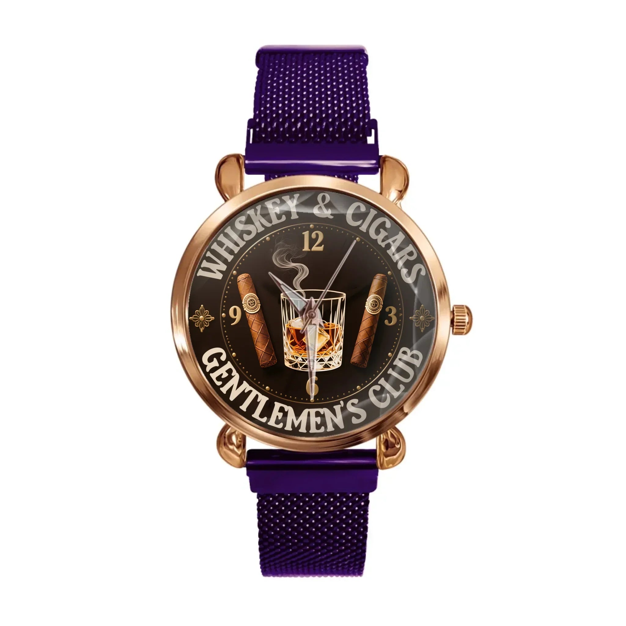 Whiskey and Cigar - Personalized Gentleman Club Watch - Joliny