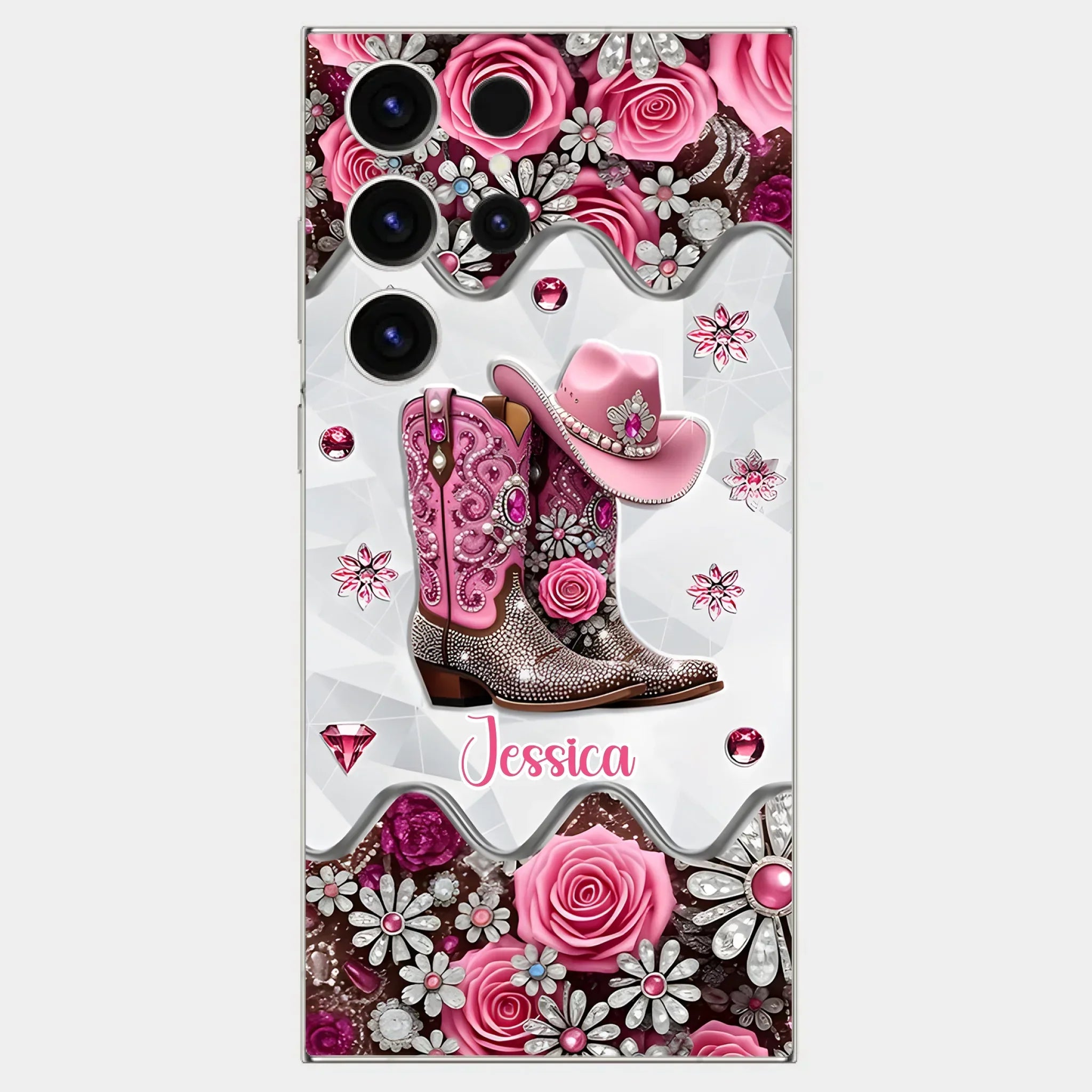 Cowgirl Boots - Personalized Cowgirl Full Print Phone Cases - Joliny