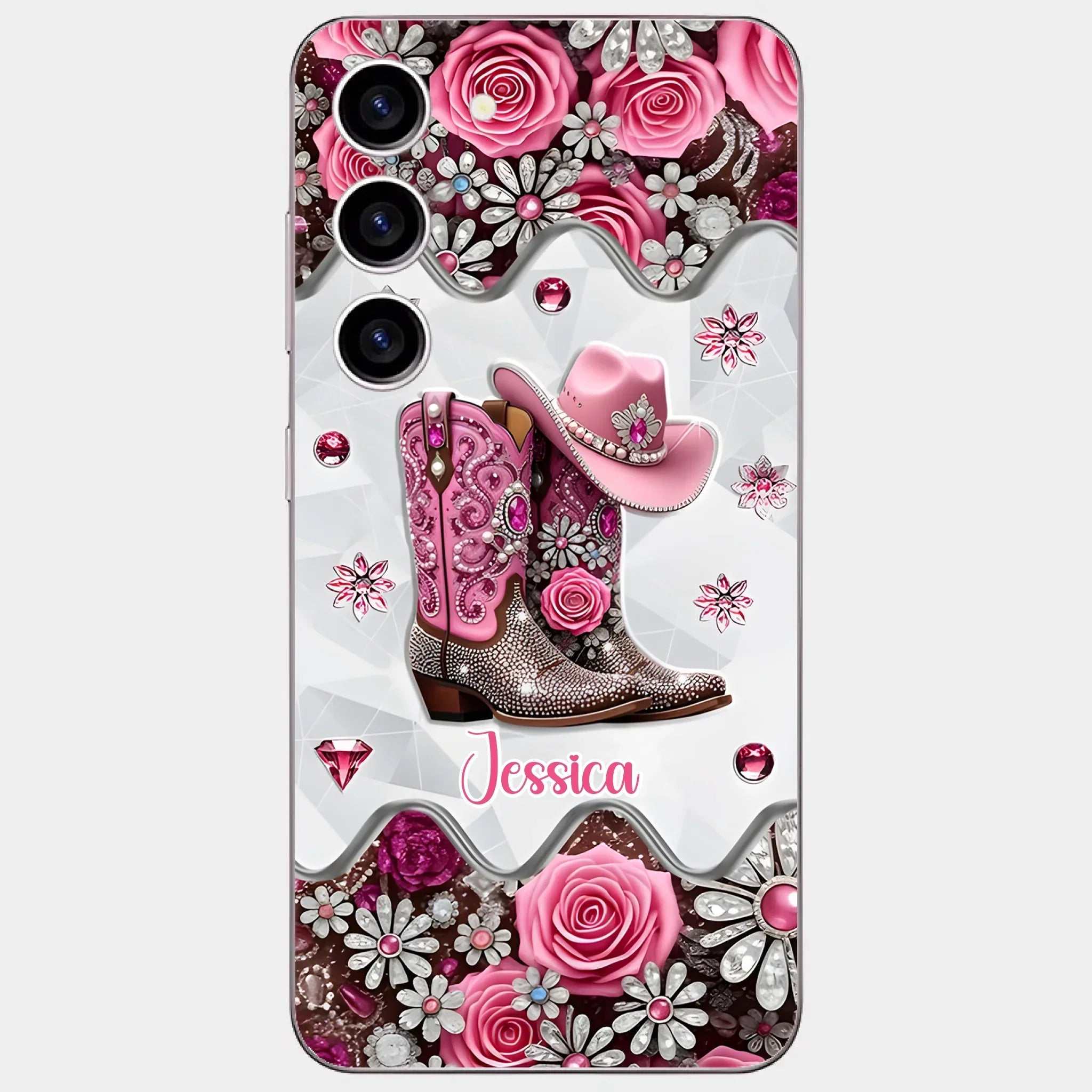Cowgirl Boots - Personalized Cowgirl Full Print Phone Cases - Joliny