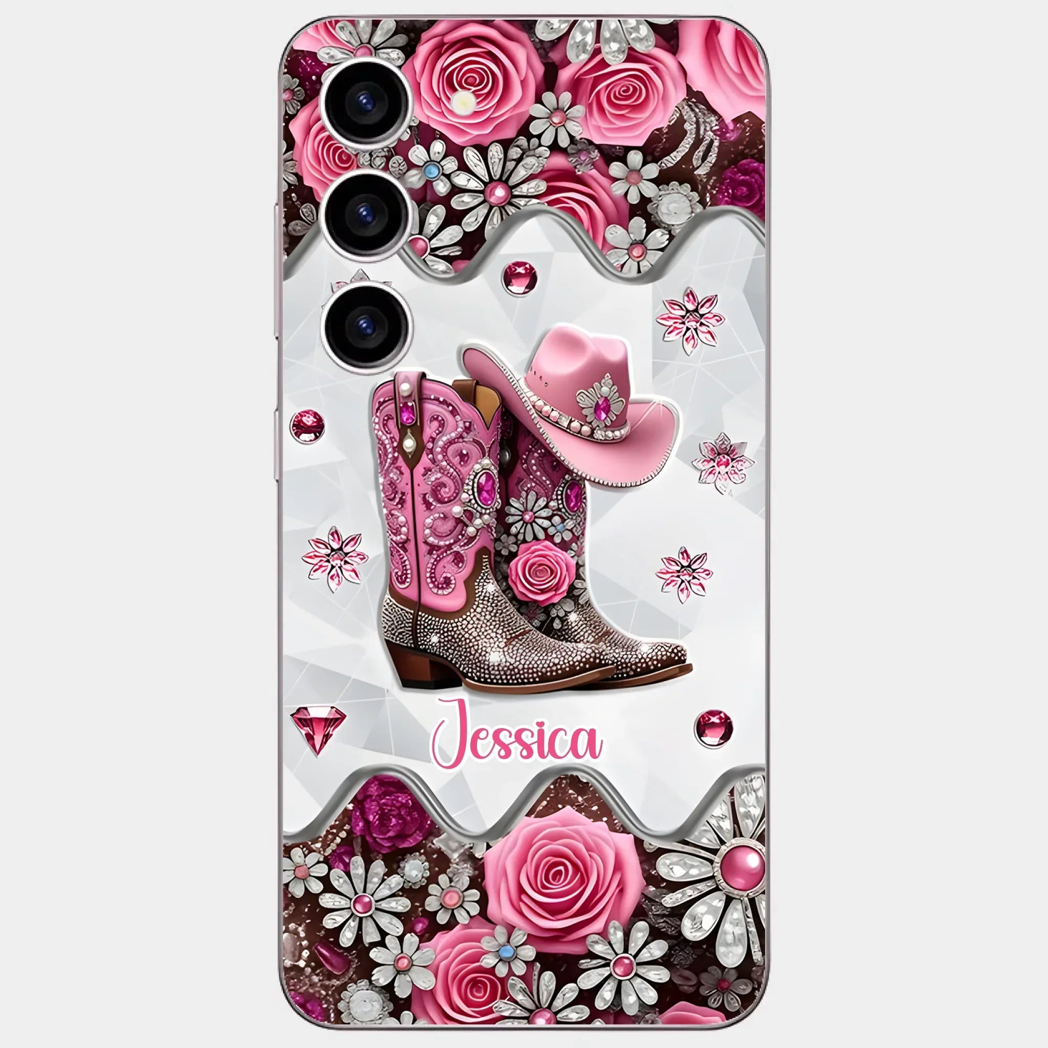 Cowgirl Boots - Personalized Cowgirl Full Print Phone Cases - Joliny