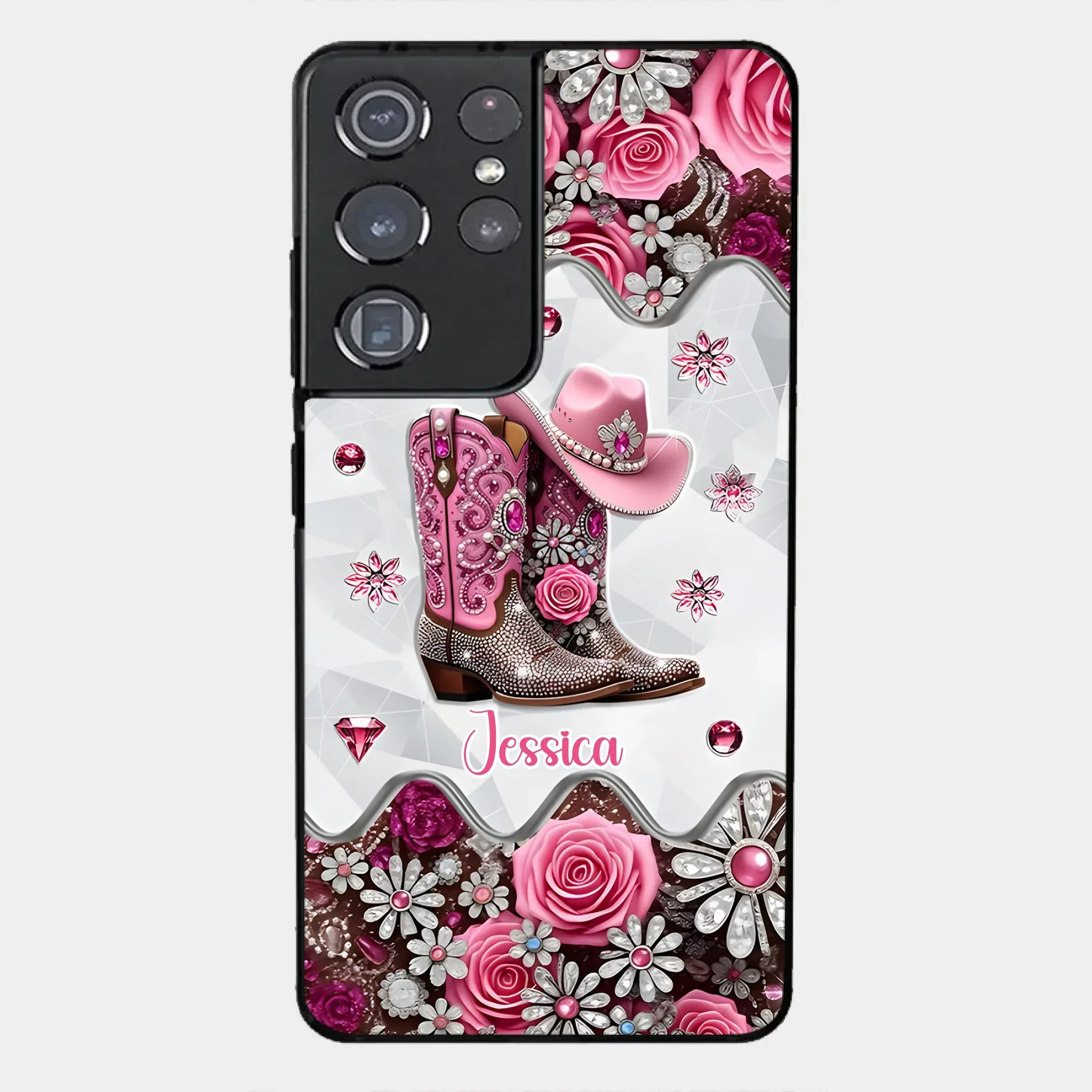 Cowgirl Boots - Personalized Cowgirl Full Print Phone Cases - Joliny