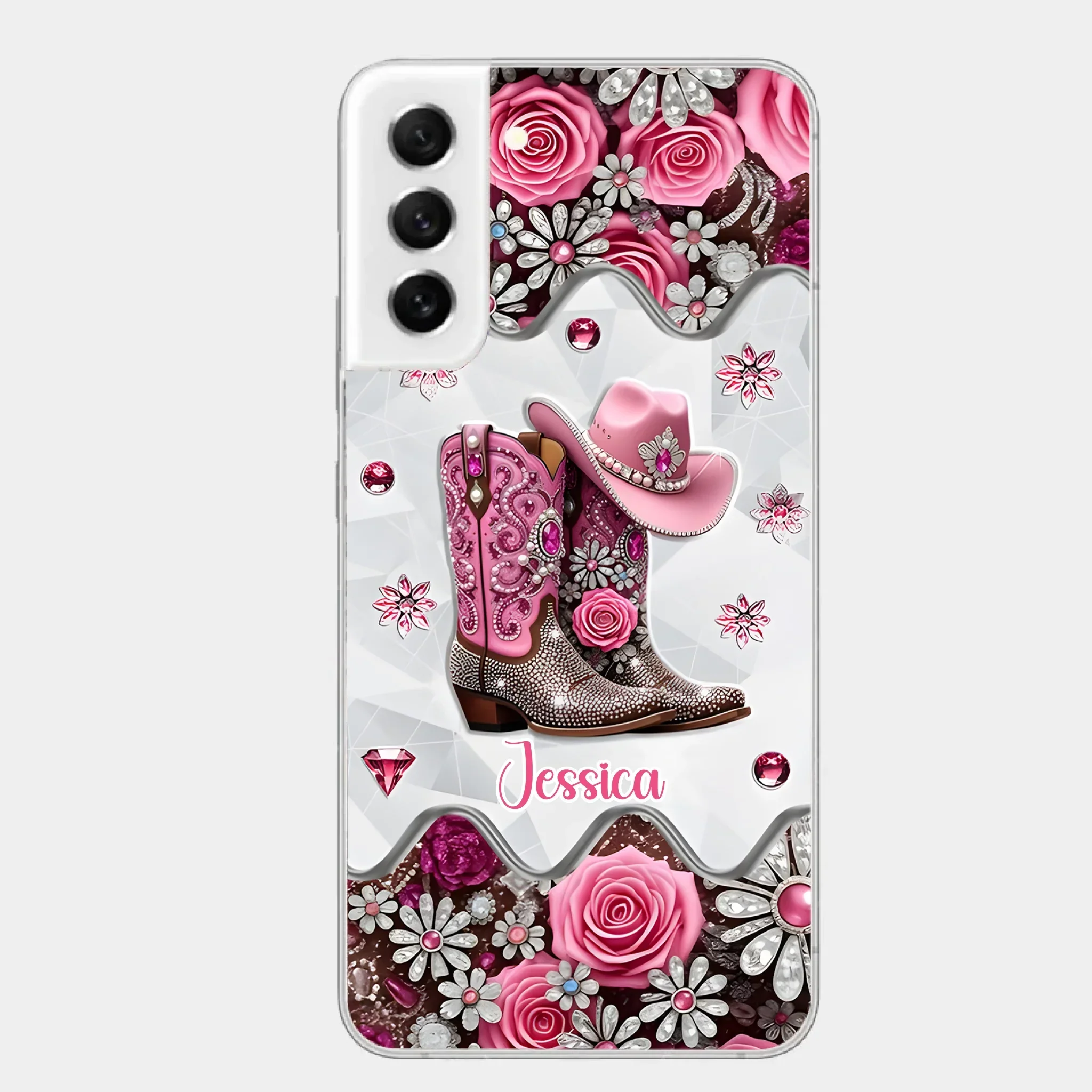 Cowgirl Boots - Personalized Cowgirl Full Print Phone Cases - Joliny
