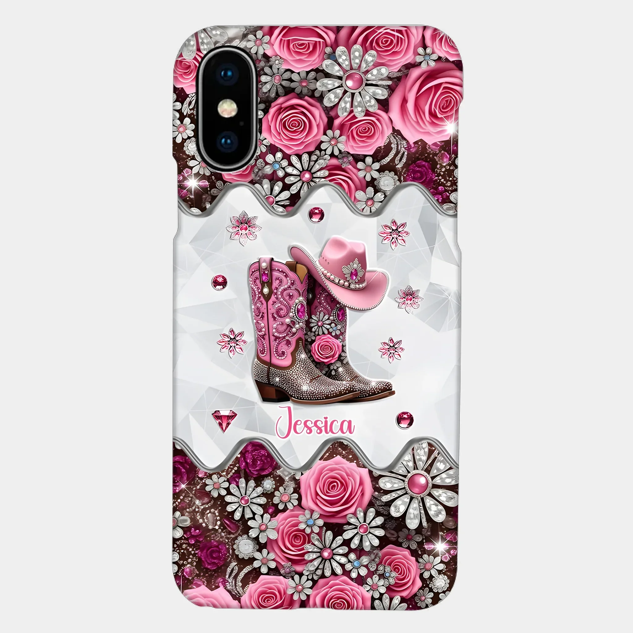 Cowgirl Boots - Personalized Cowgirl Full Print Phone Cases - Joliny